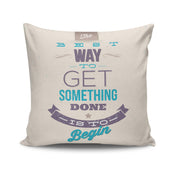 Almofada – 43 x 43 cm – Multicolorido – Algodão e Poliéster