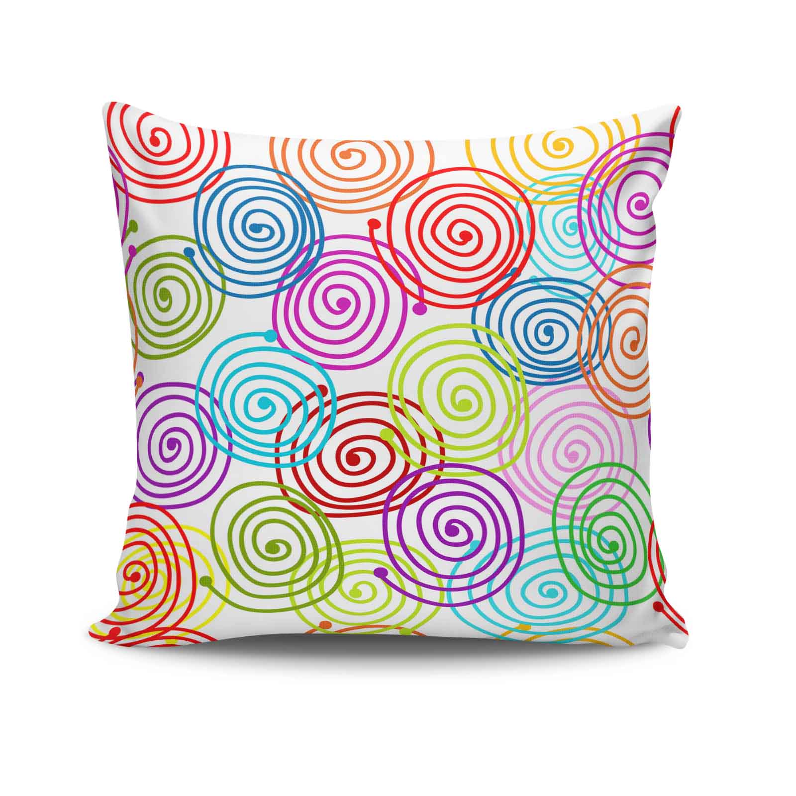Capa de almofada – 43 x 43 cm – Multicolorido – Algodão e poliéster