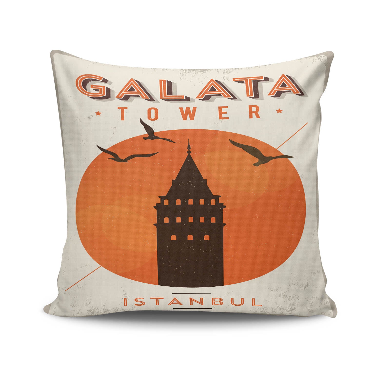 Capa de almofada – 43 x 43 cm – Multicolorido – 50% Algodão / 50% Poliéster