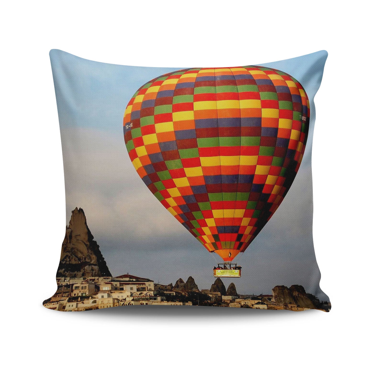 Capa de Almofada – 43 x 43 cm – Multicolorido – Algodão e Poliéster