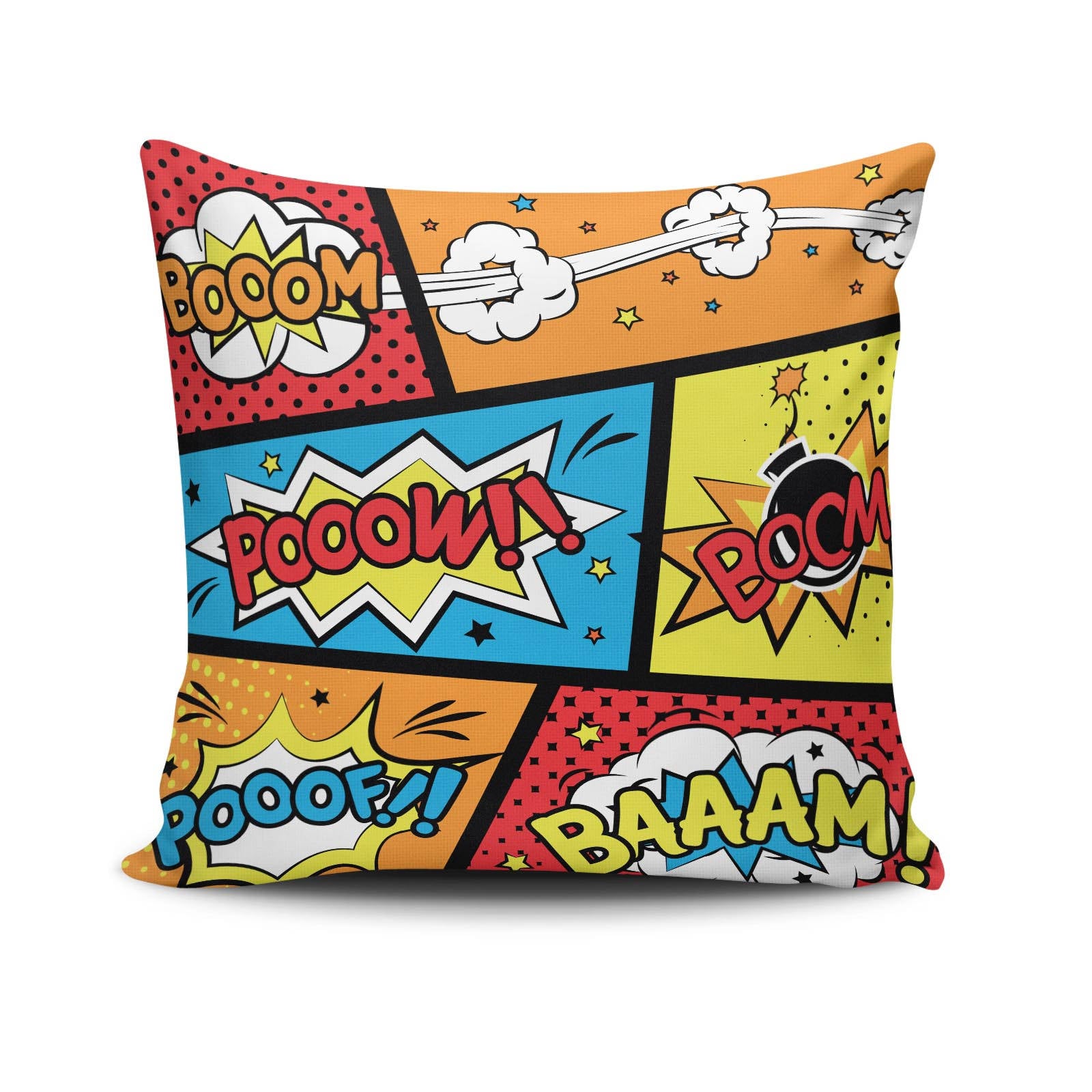 Almofada – 43 x 43 cm – Multicolorido – Algodão/Poliéster