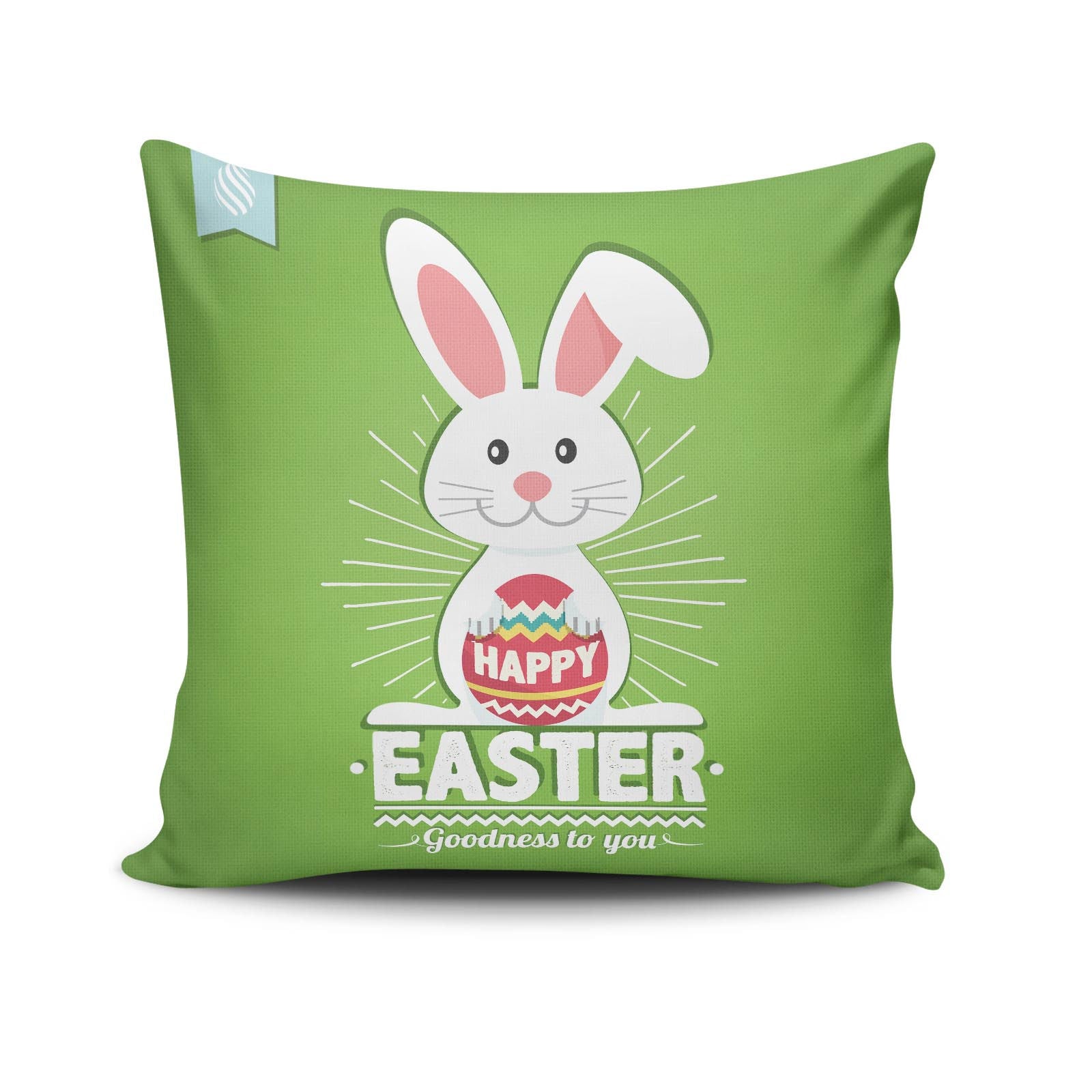 Almofada – 43 x 43 cm – Multicolorido – 50% Algodão, 50% Poliéster