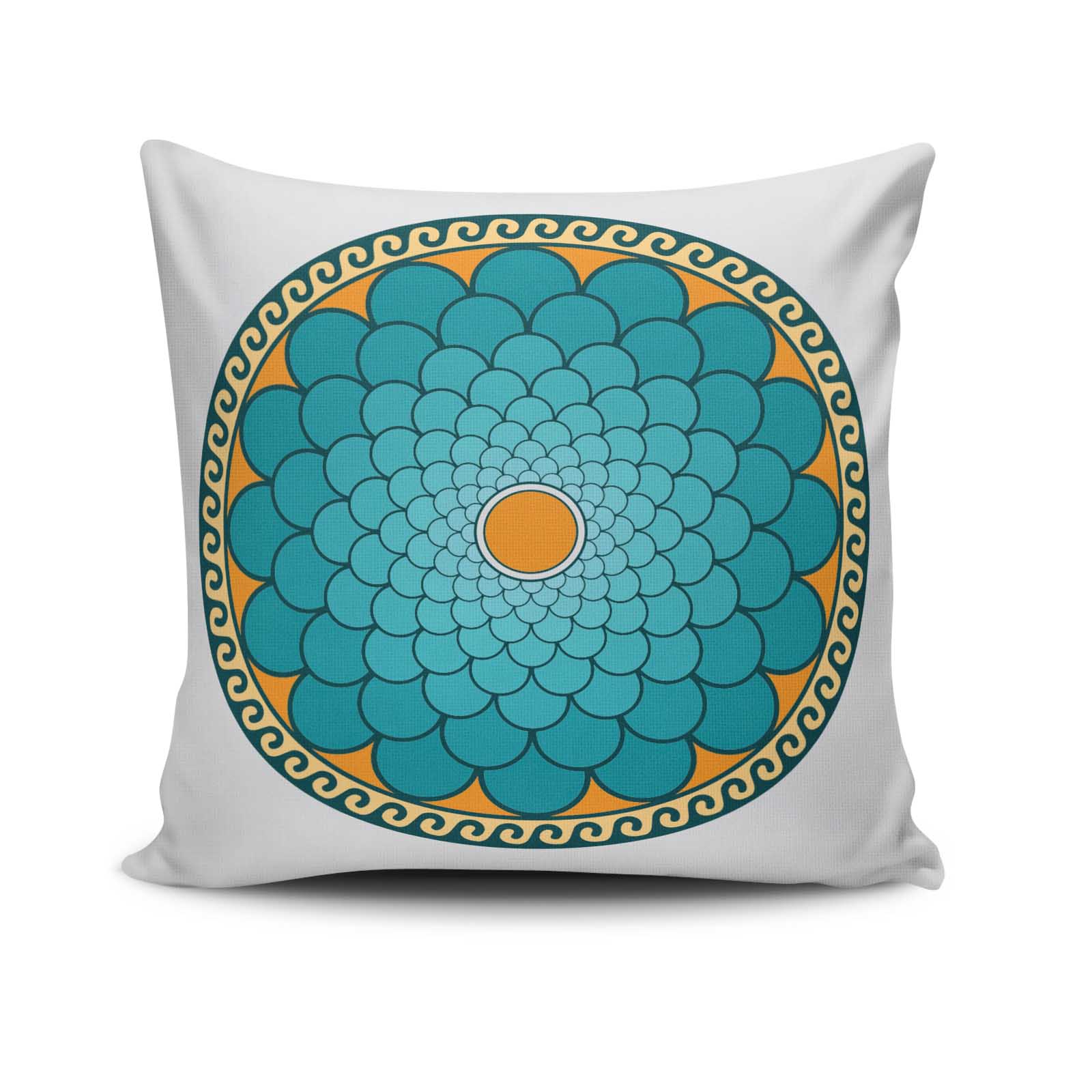 Capa de almofada – 43 x 43 cm – Multicolorido – 50% Algodão / 50% Poliéster