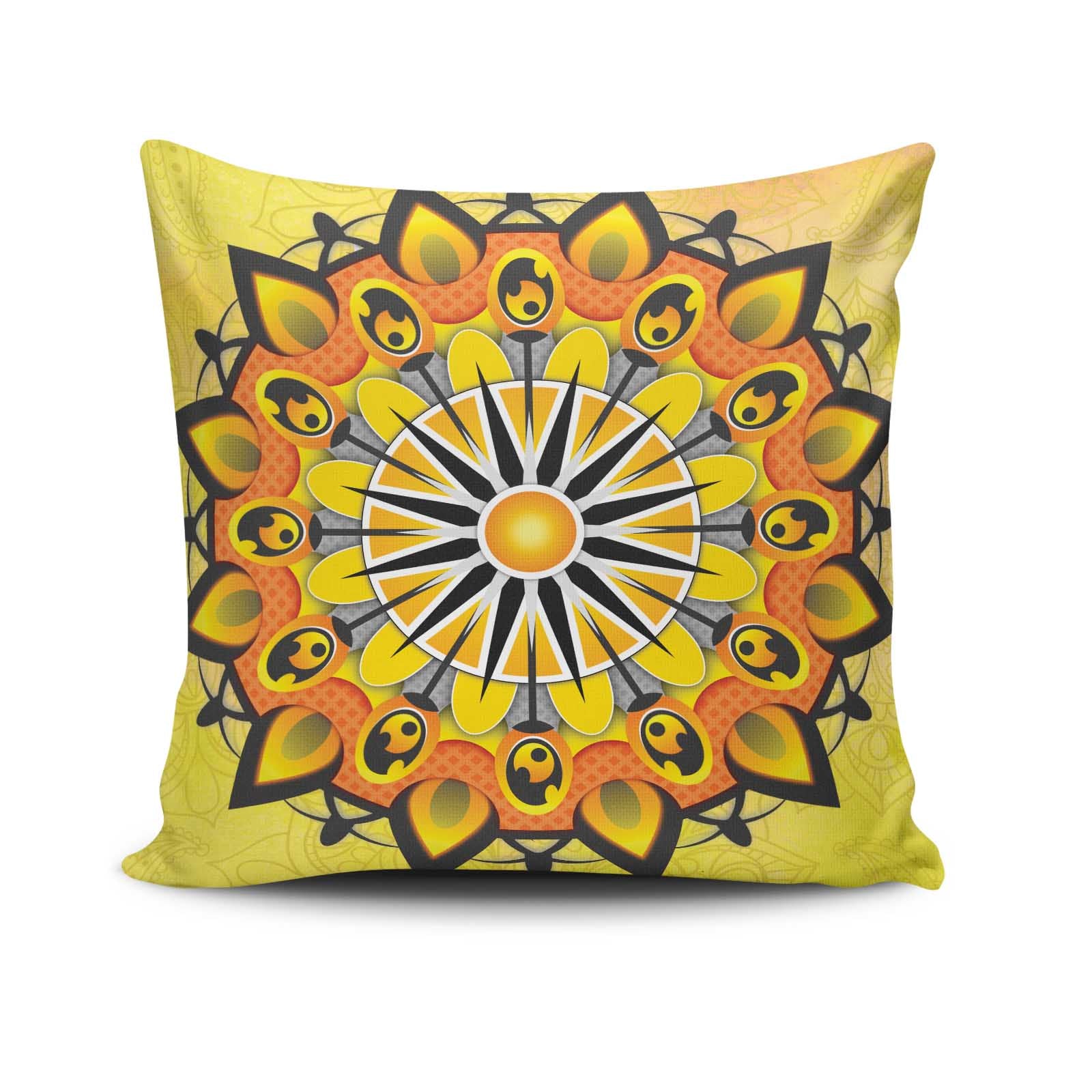 Capa de almofada – 43 x 43 cm – Multicolorido – 50% Algodão / 50% Poliéster