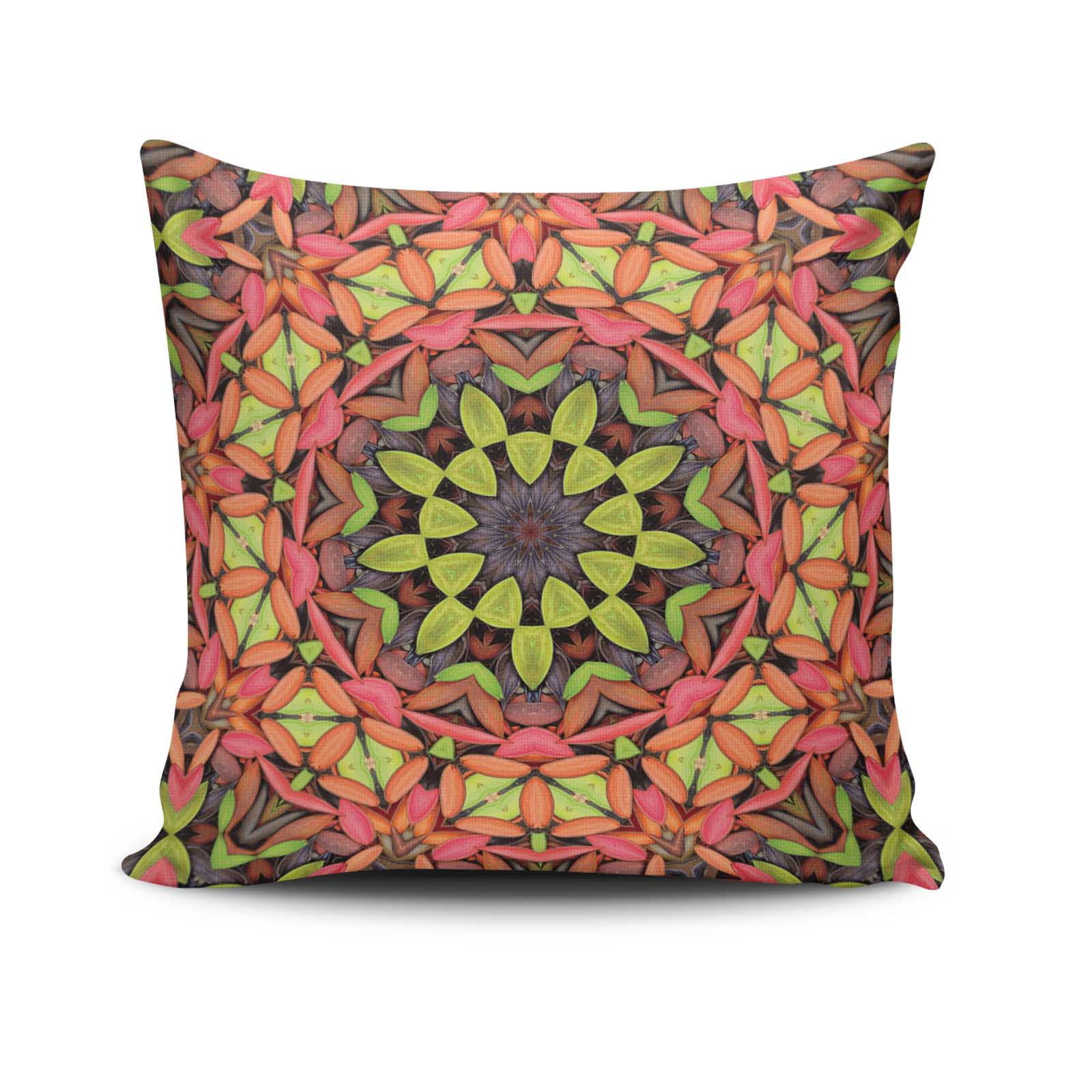 Capa de Almofada – 43 x 43 cm – Multicolorido – Algodão e Poliéster