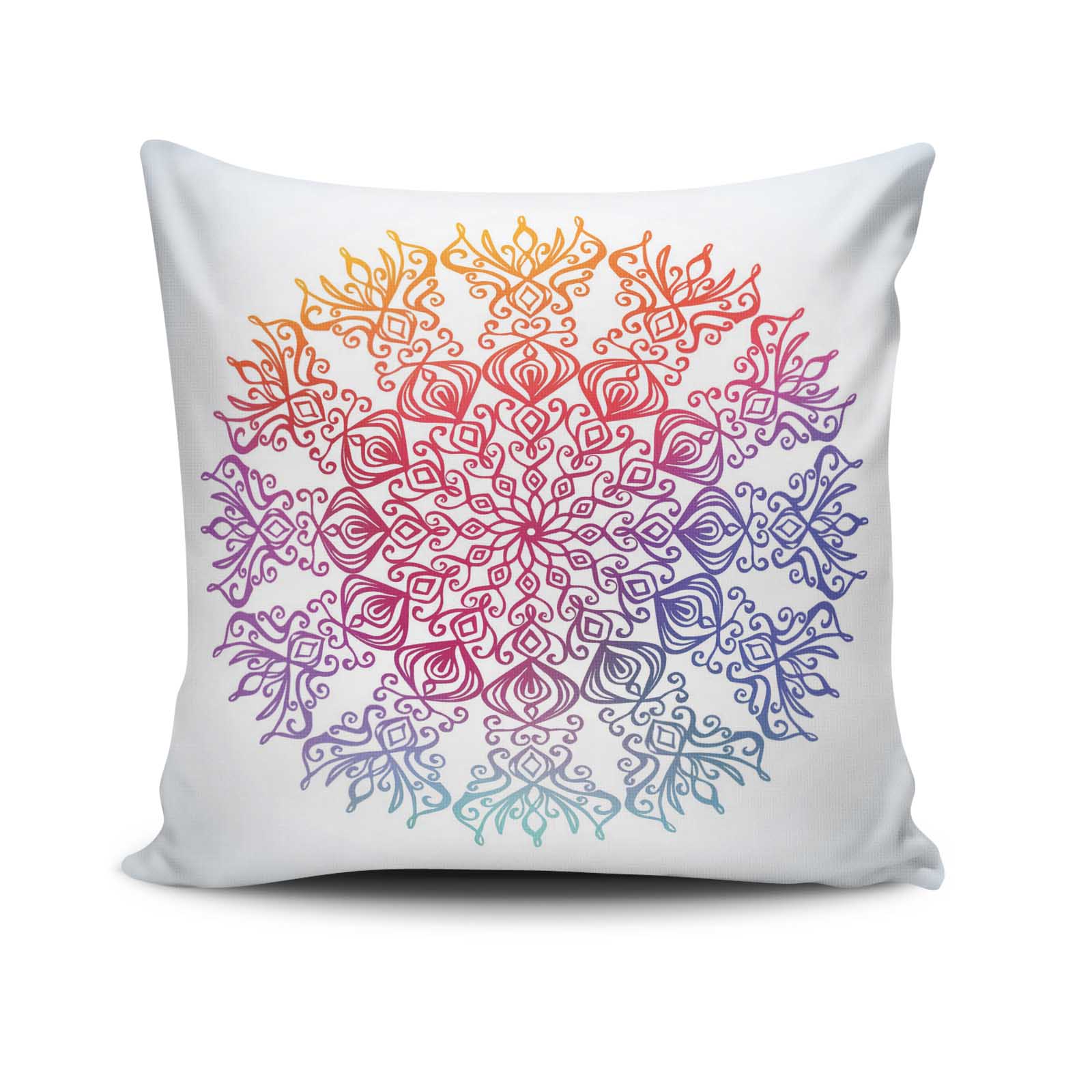 Capa de almofada – 43 x 43 cm – Multicolorido – Algodão e Poliéster