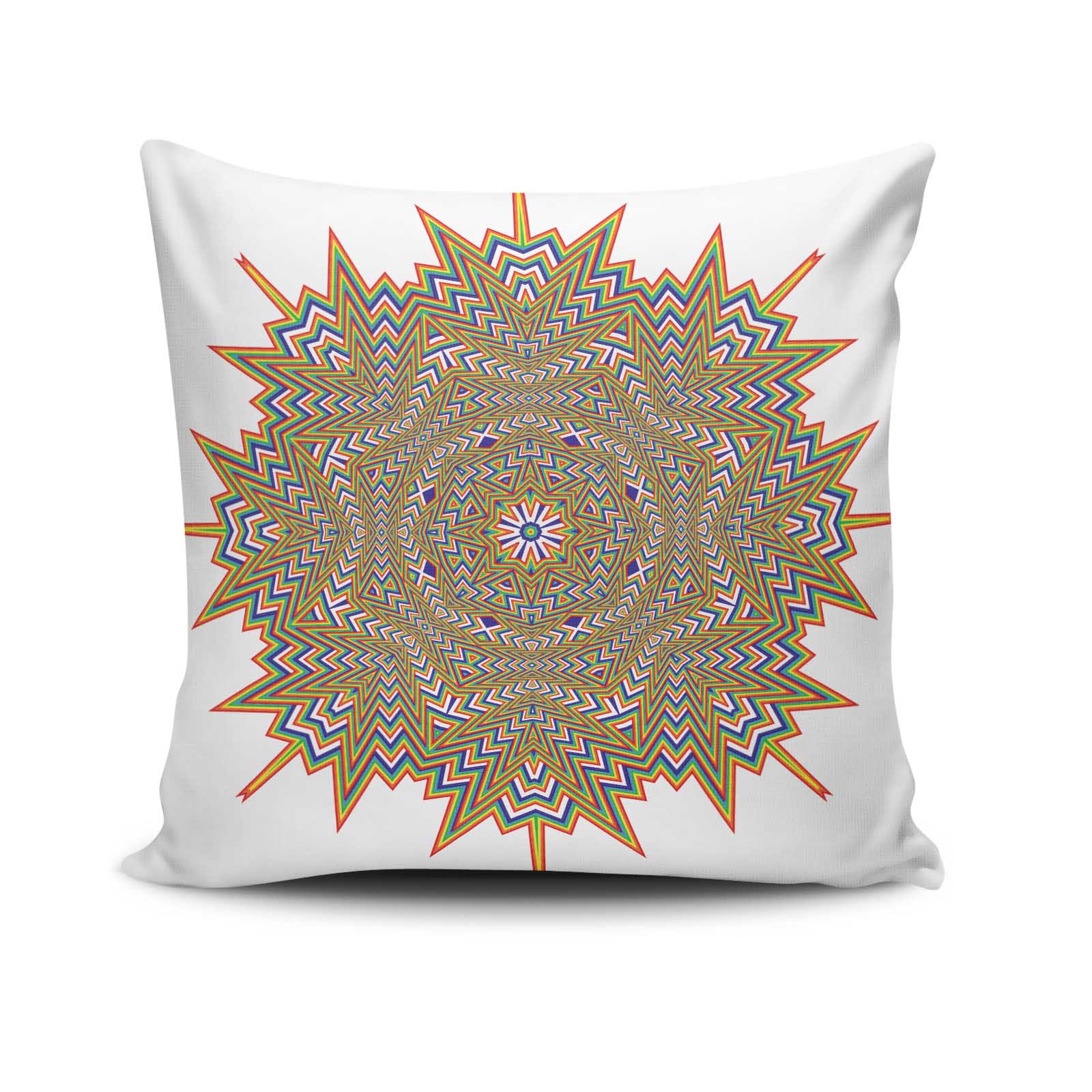 Capa de almofada – 43 x 43 cm – Multicolorido – 50% Algodão / 50% Poliéster