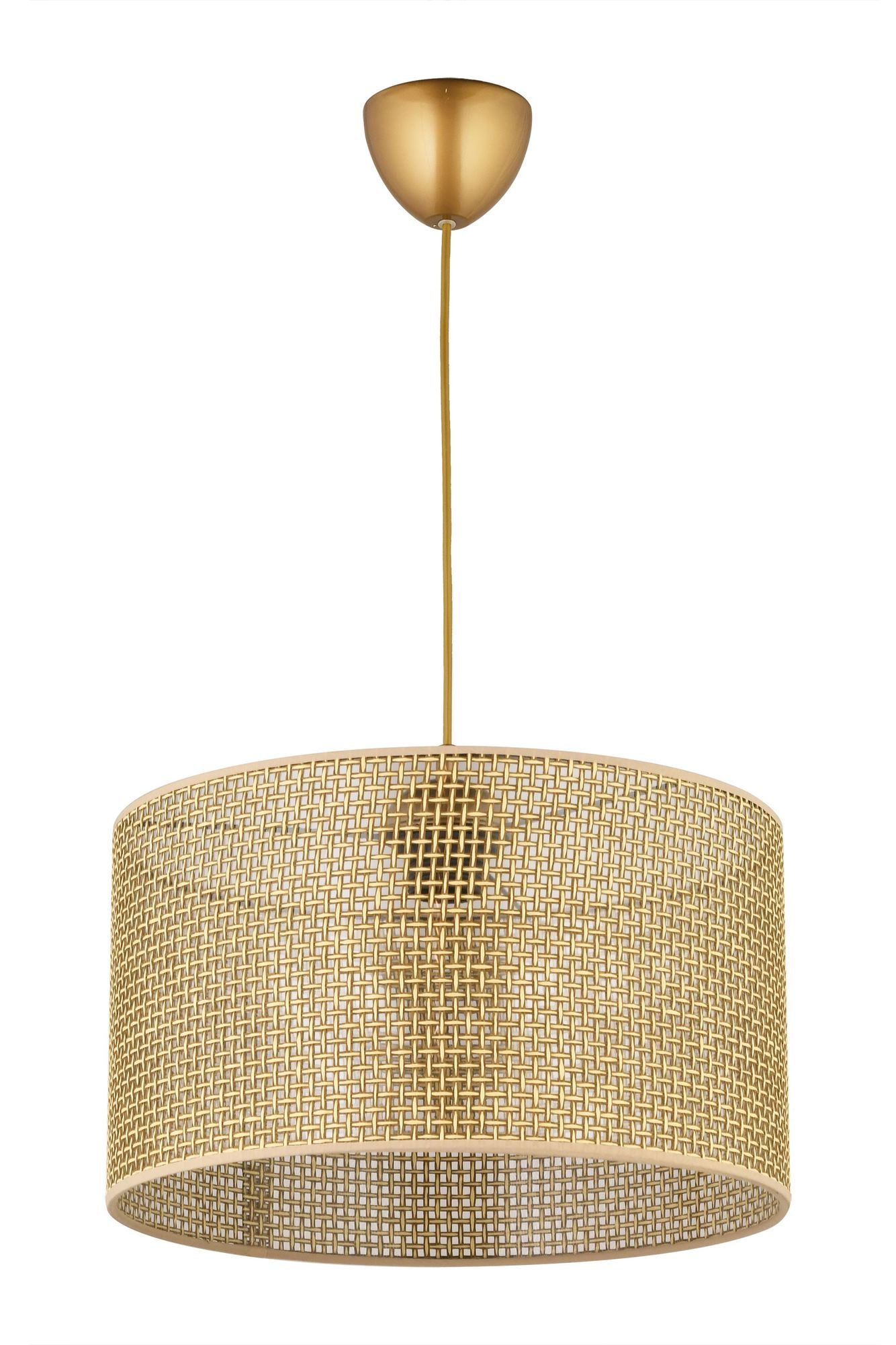 Candeeiro de Teto – 24 - 60 cm – Marrom – Plástico
