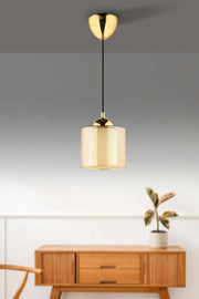 Candeeiro de Teto – 21-70 cm – Mel e Ouro – Plástico