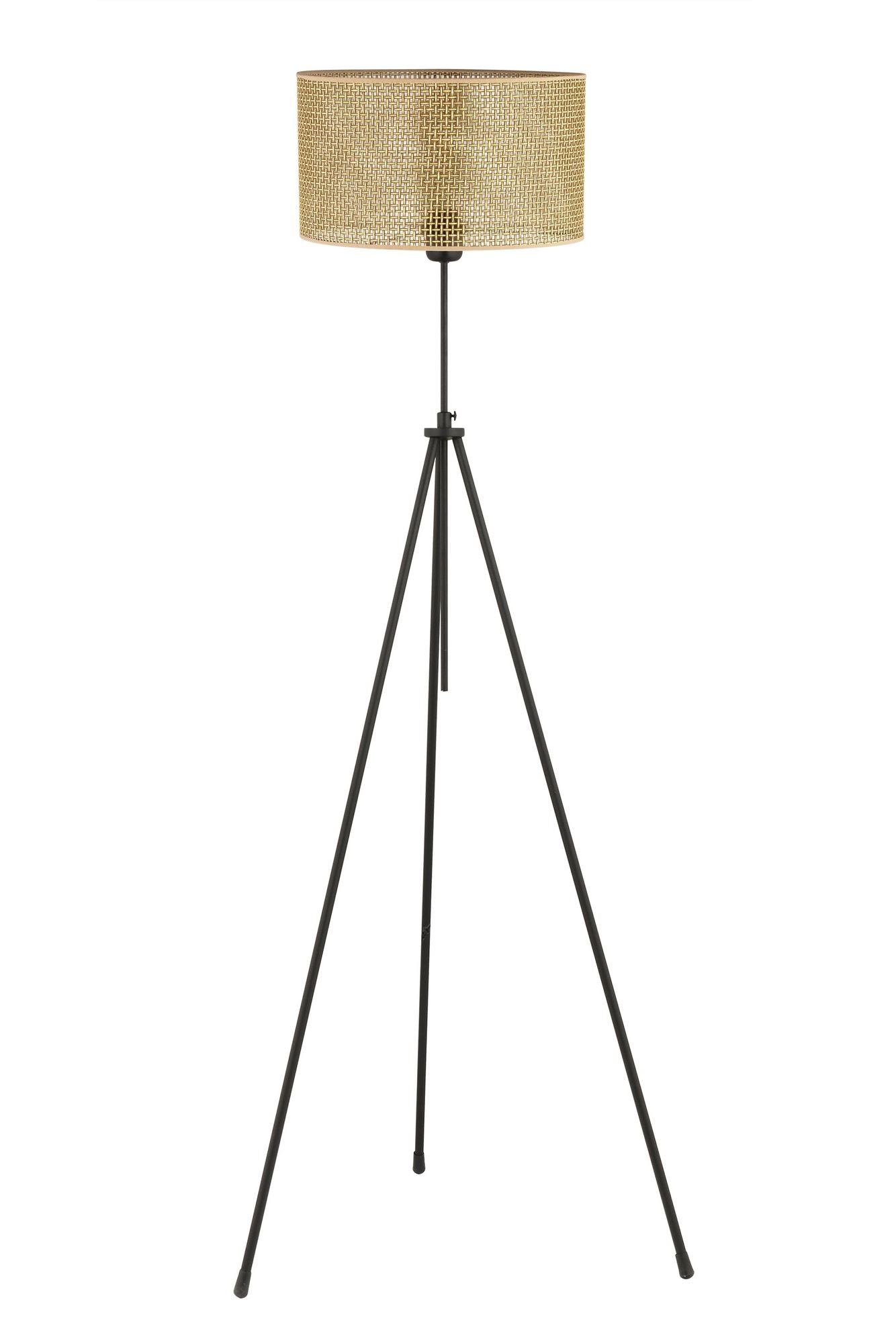 Candeeiro de Pé – 133-180 cm – Preto – Metal