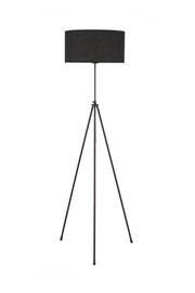 Candeeiro de Pé de Metal – 133-180 cm – Preto