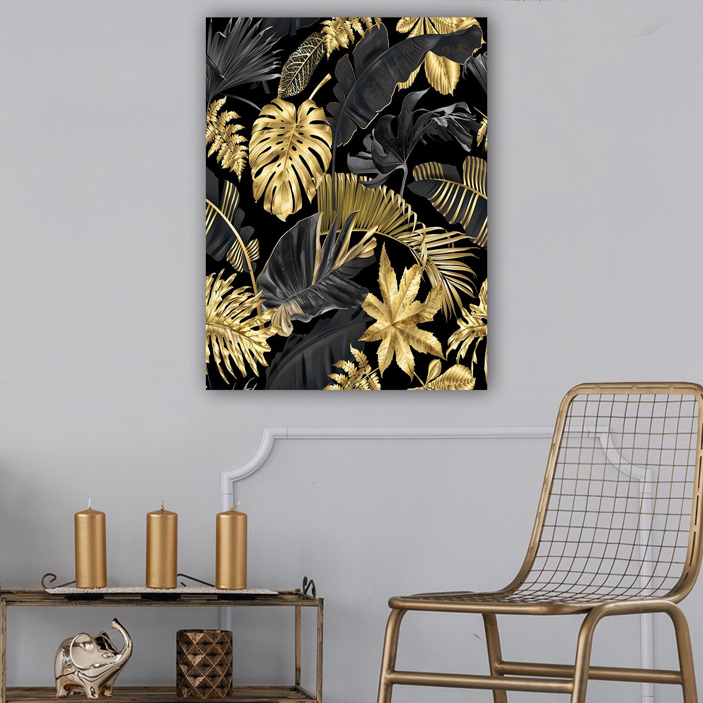 Impressionante pintura decorativa em tela, 70 x 100 cm | 100% tela, 100% moldura de madeira (3 cm de espessura) | Perfeito para amantes de decoração e arte