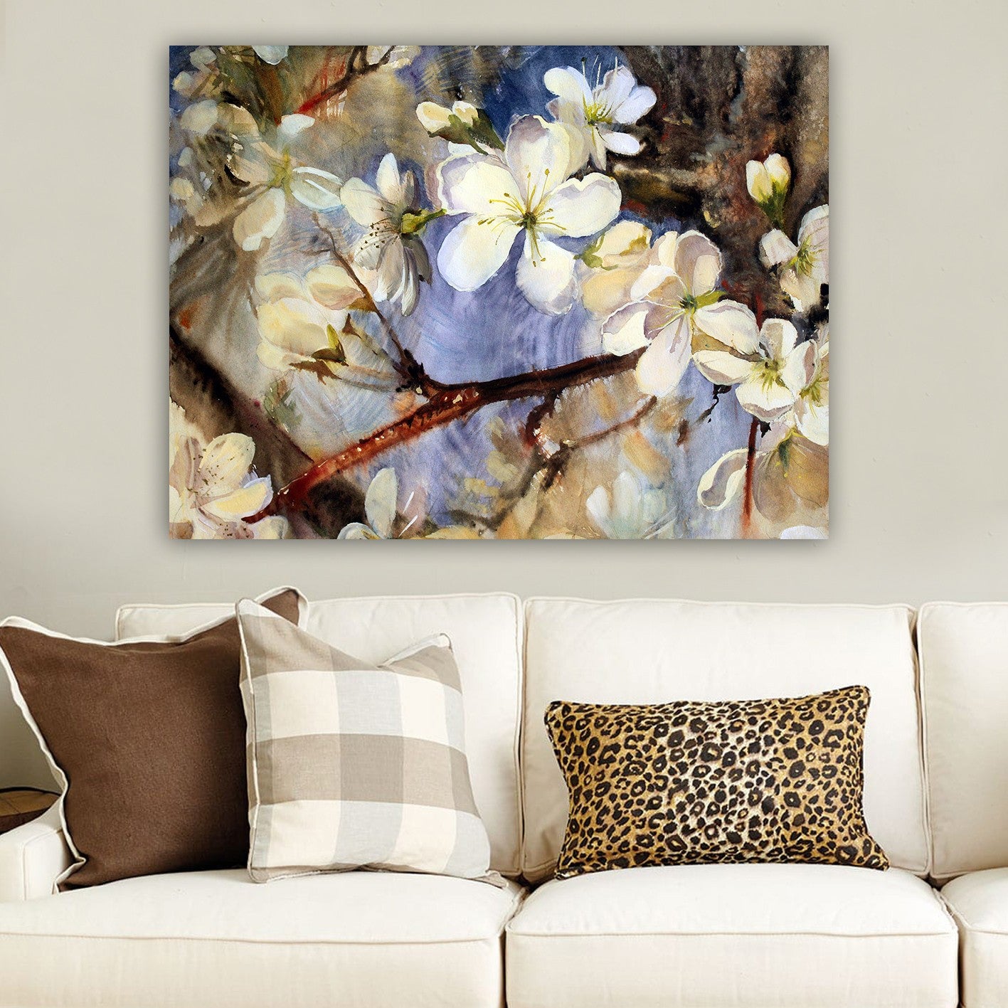 Impressionante pintura decorativa em tela, 70 x 100 cm | 100% tela, 100% moldura de madeira (3 cm de espessura) | Perfeito para amantes de decoração e arte