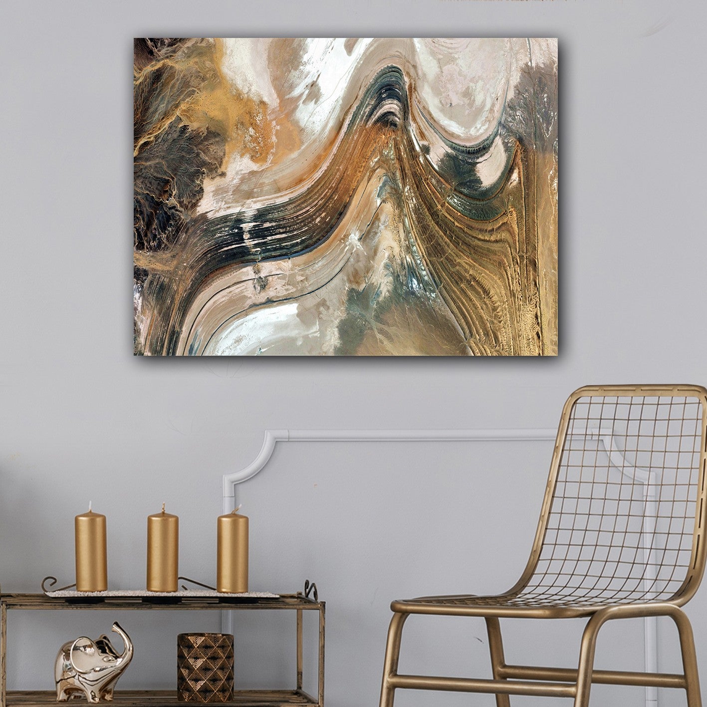 Impressionante pintura decorativa em tela, 70 x 100 cm | 100% tela, 100% moldura de madeira (3 cm de espessura) | Perfeito para amantes de decoração e arte