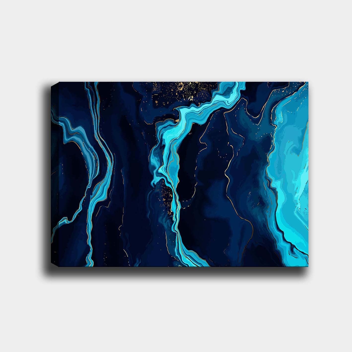 Impressionante pintura decorativa em tela, 70 x 100 cm | 100% tela, 100% moldura de madeira (3 cm de espessura) | Perfeito para amantes de decoração e arte