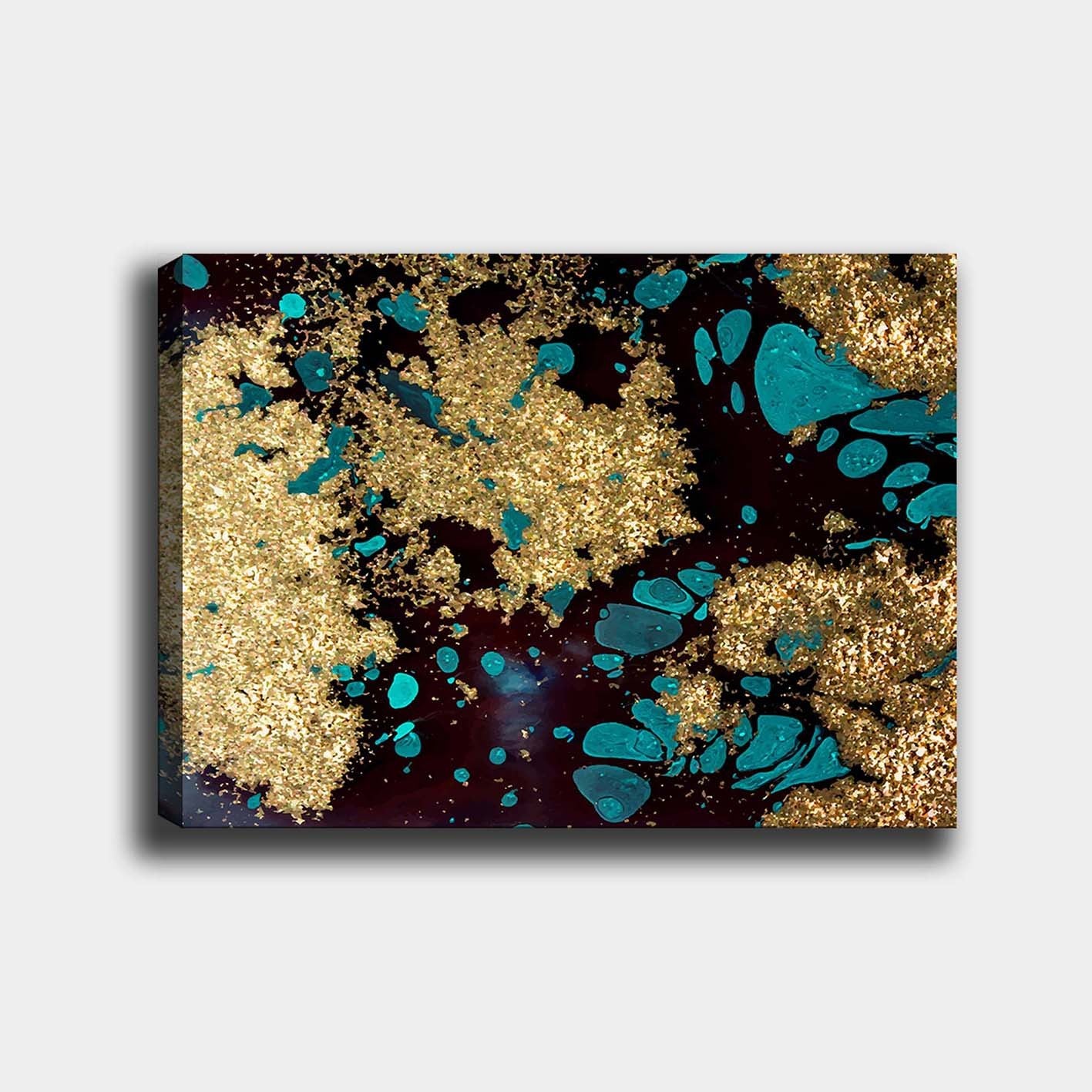 Impressionante pintura decorativa em tela, 70 x 100 cm | 100% tela, 100% moldura de madeira (3 cm de espessura) | Perfeito para amantes de decoração e arte
