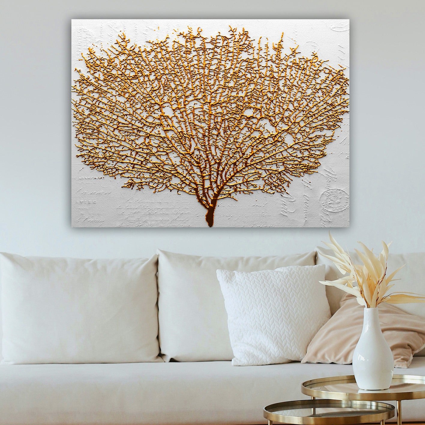 Impressionante pintura decorativa em tela, 70 x 100 cm | 100% tela, 100% moldura de madeira (3 cm de espessura) | Arte elegante para decoração de casa e escritório