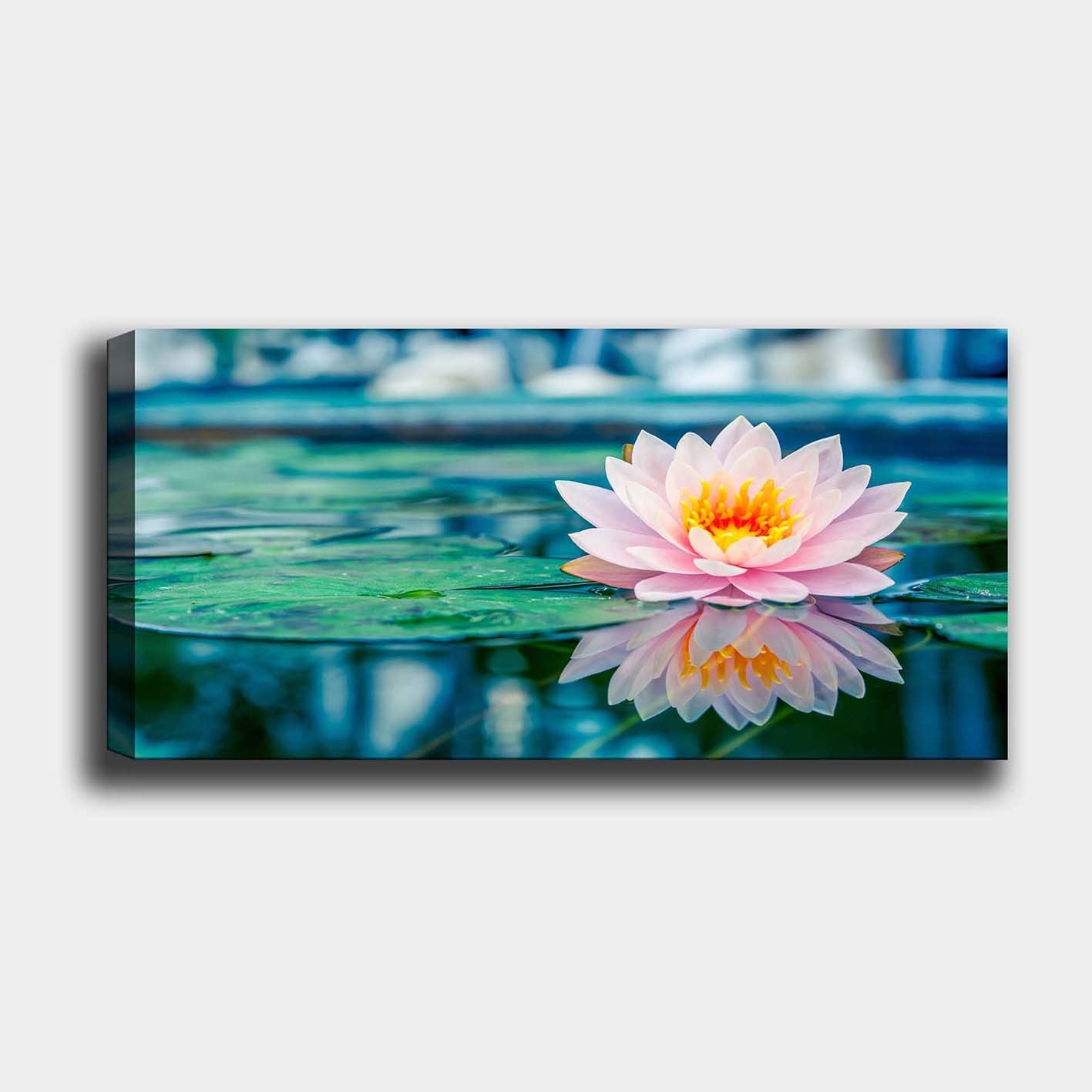Impressionante pintura decorativa em tela, 50 x 120 cm | 100% tela, 100% moldura de madeira (3 cm de espessura) | Perfeito para amantes de decoração e arte