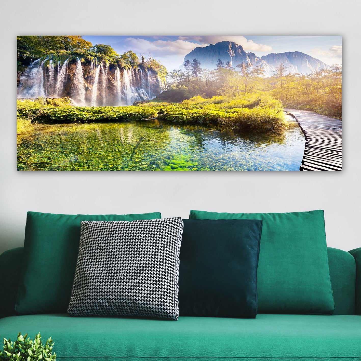Quadro Decorativo em Tela Canvas Multicolor com Moldura de Madeira 3 cm – 50 x 120 cm | YTY222201946_50120