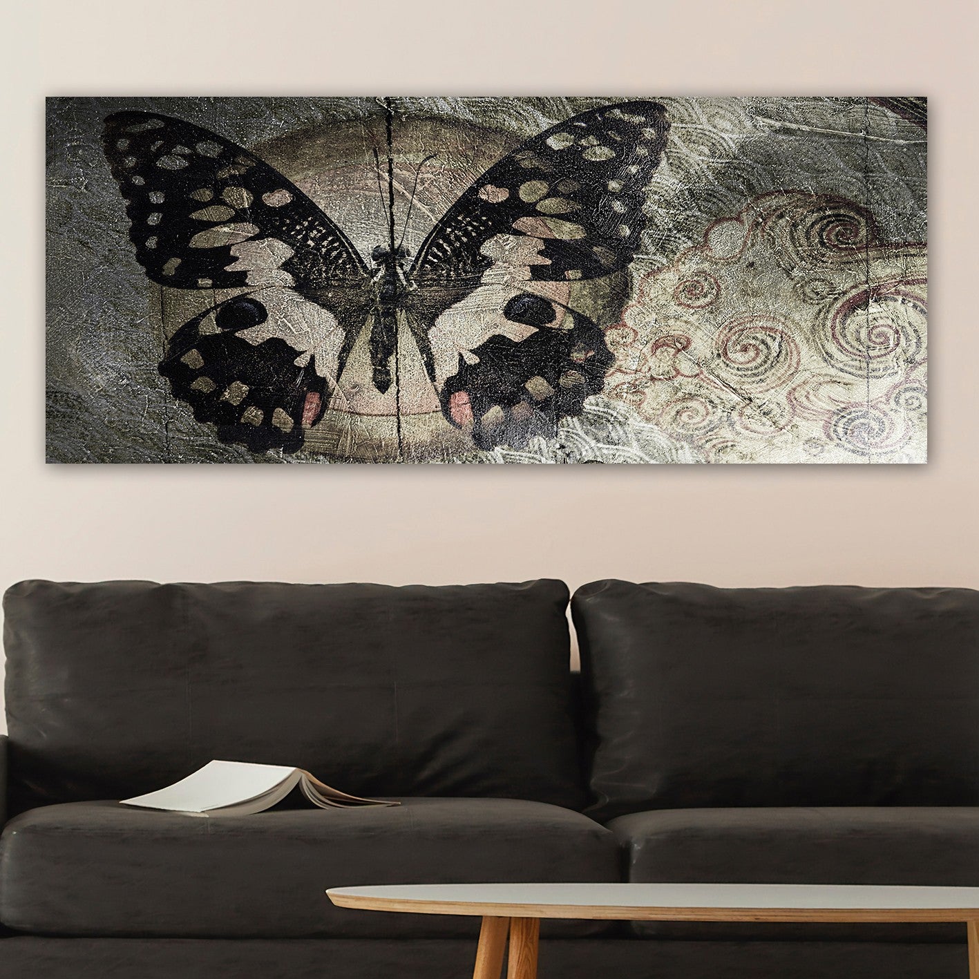 Tela Decorativa Multicolor 50x120 cm com Moldura de Madeira (3 cm) - Canvas 100%