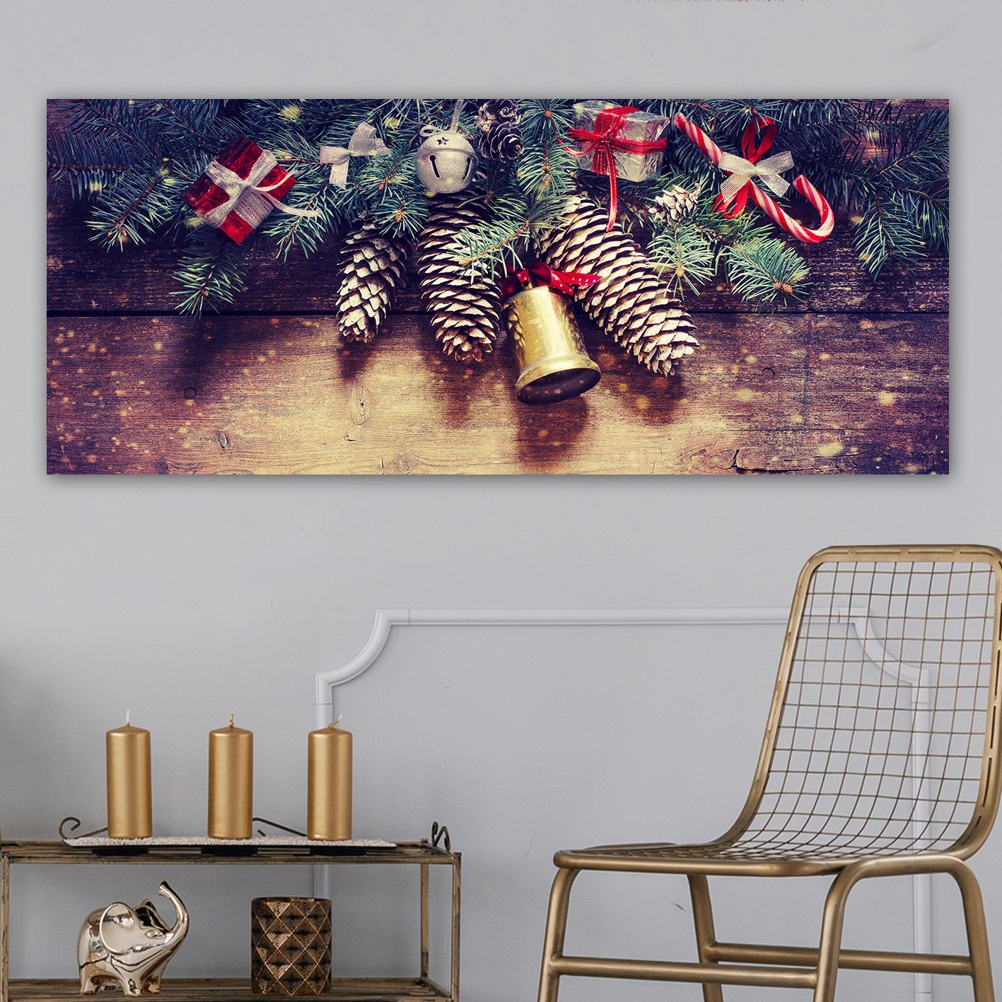 Quadro em Tela 100% Canvas Multicolor com Moldura de Madeira (3 cm) – 50 x 120 cm | YTY231887680_50120