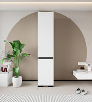 Guarda-roupa – 45 cm x 210 cm x 52 cm – Branco e Antracite – Aglomerado