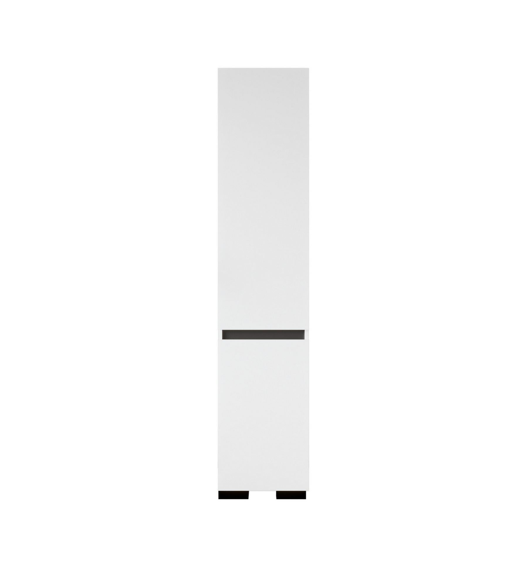 Guarda-roupa – 45 cm x 210 cm x 52 cm – Branco e Antracite – Aglomerado