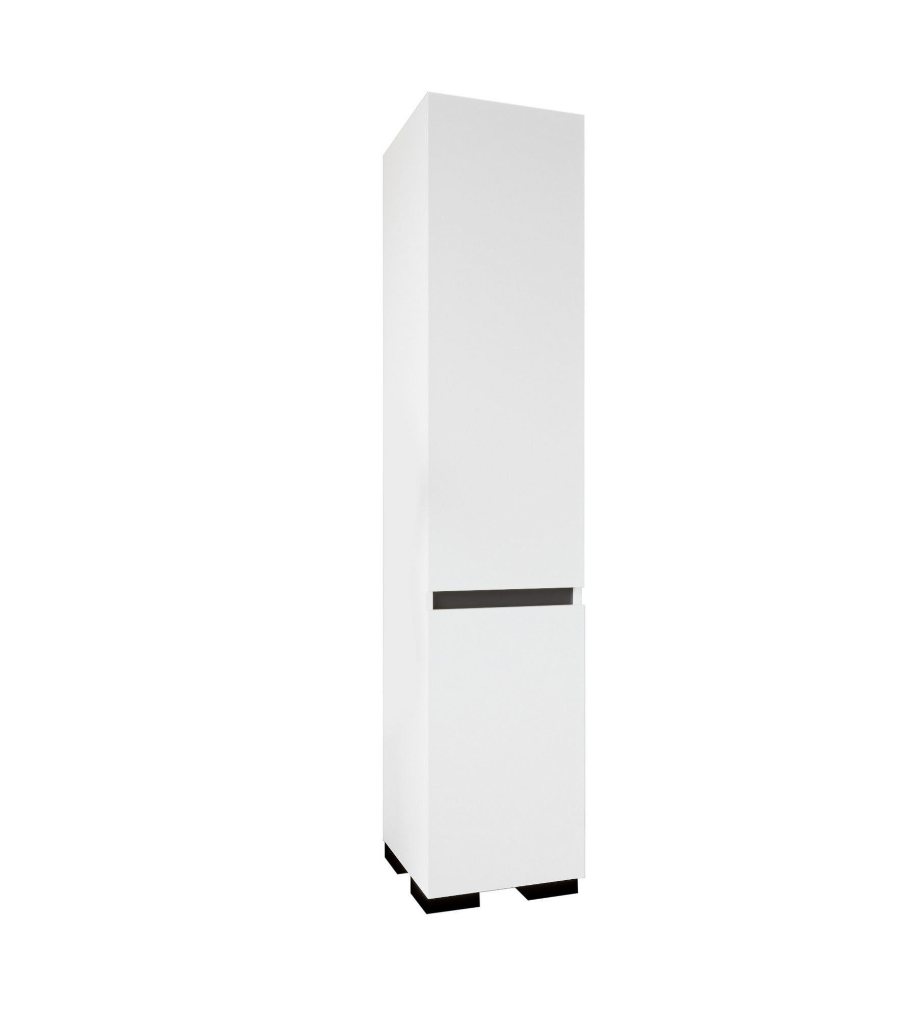 Guarda-roupa – 45 cm x 210 cm x 52 cm – Branco e Antracite – Aglomerado