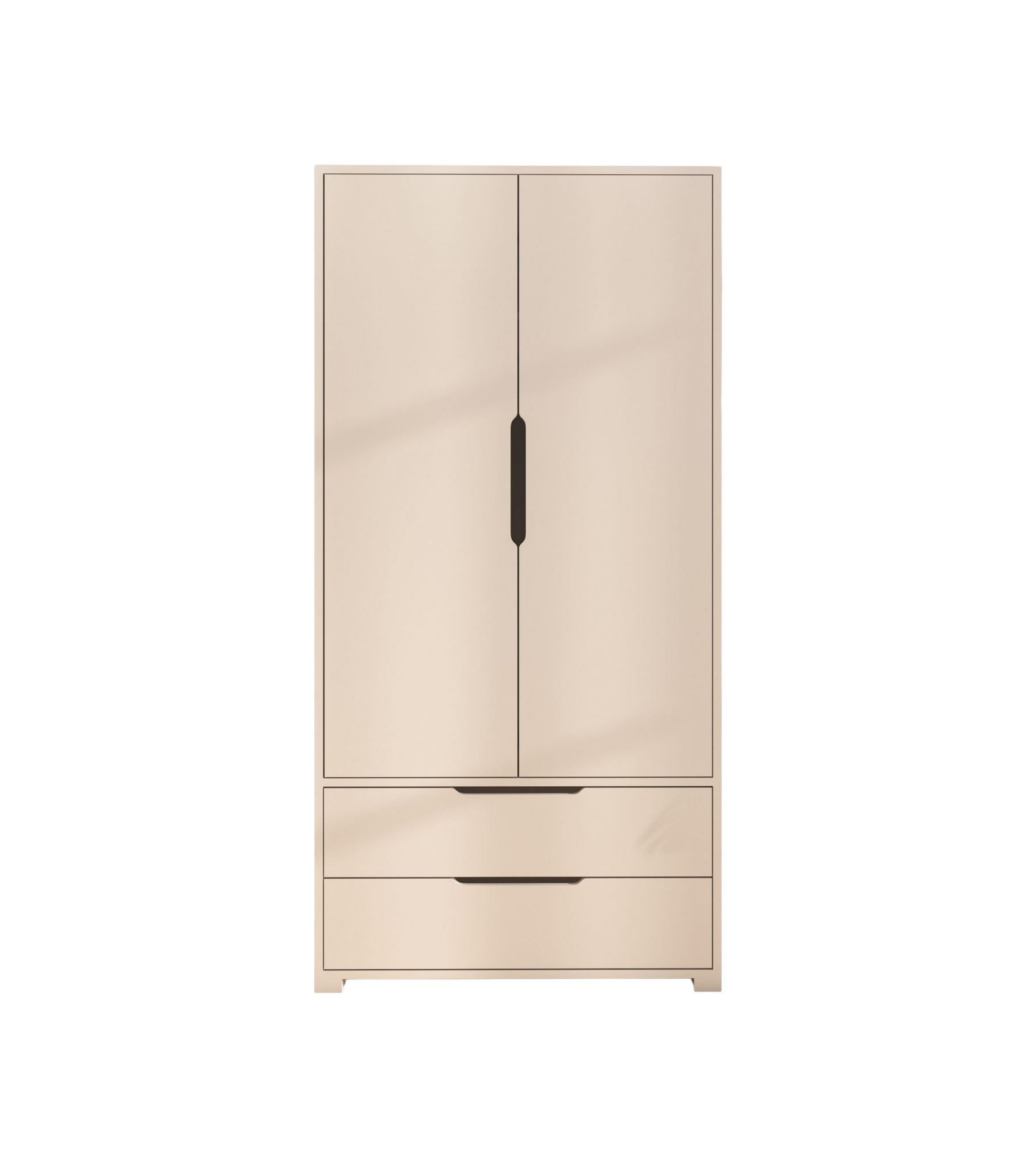 Guarda-roupa – 90 cm x 183 cm x 45 cm – Branco – Aglomerado revestido de melamina