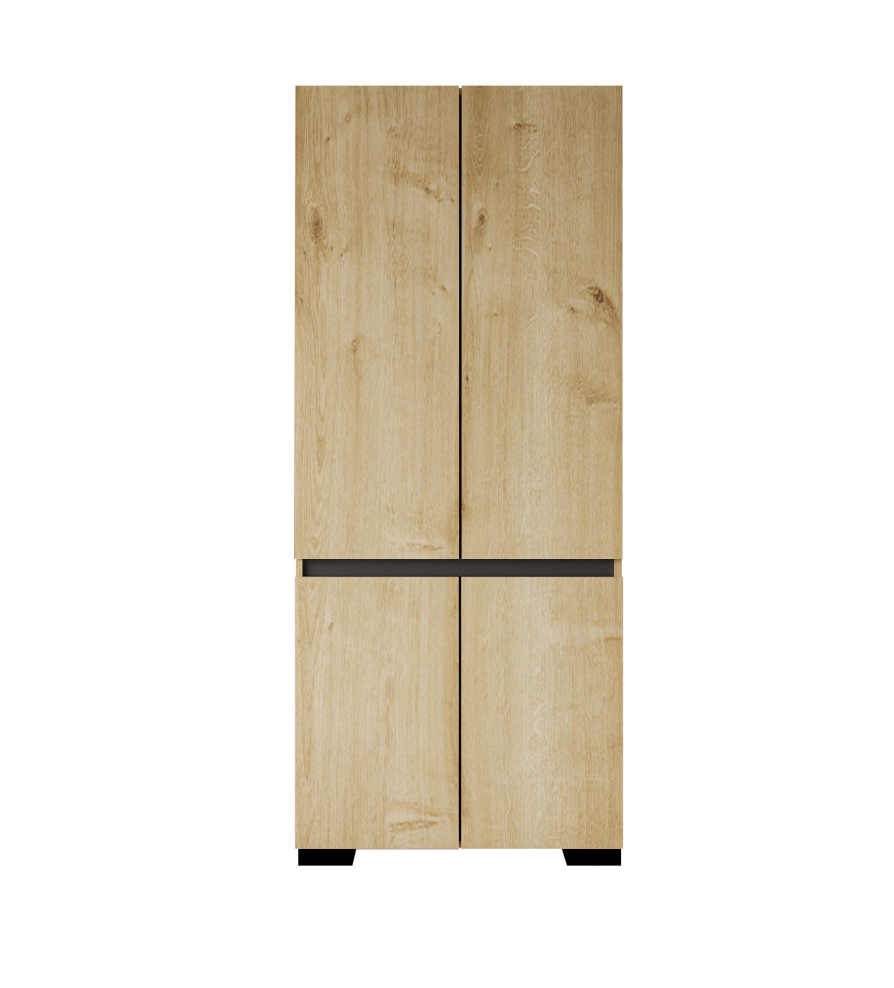 Guarda-roupa 90cm – Carvalho Safira e Antracite – Aglomerado