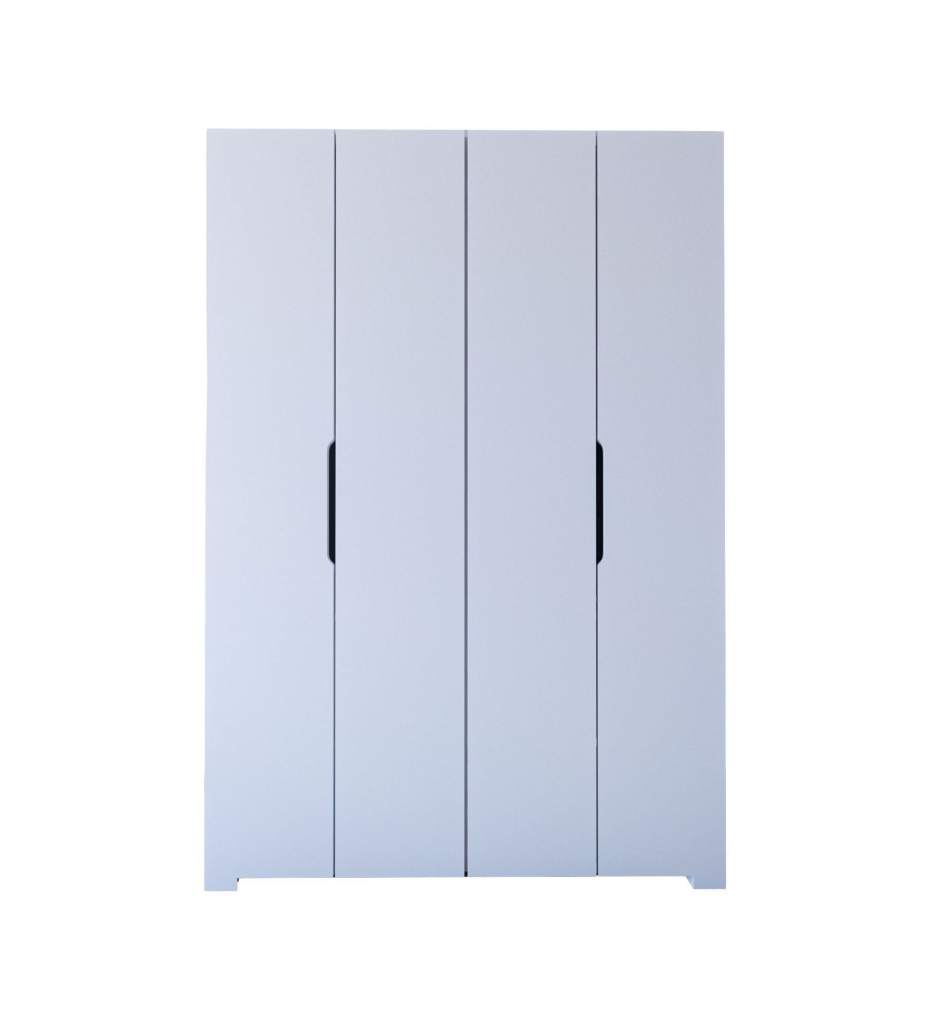 Guarda-roupa de aglomerado revestido com 100% de melamina – 120 cm x 180 cm x 43,3 cm – Branco