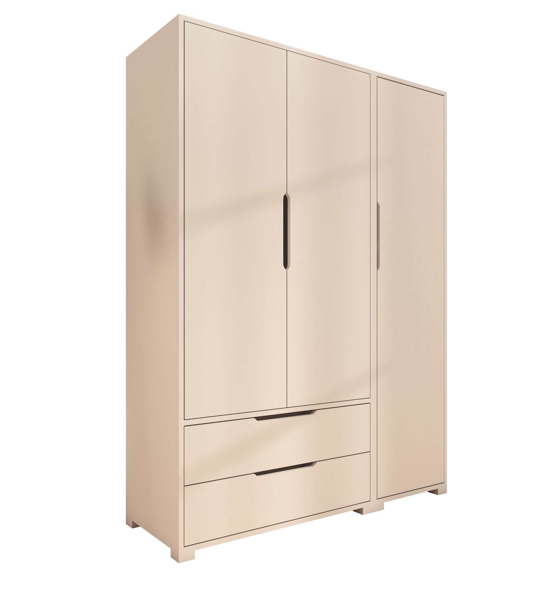 Guarda-roupa – 137 cm x 183 cm x 45 cm – Branco – Aglomerado revestido de melamina