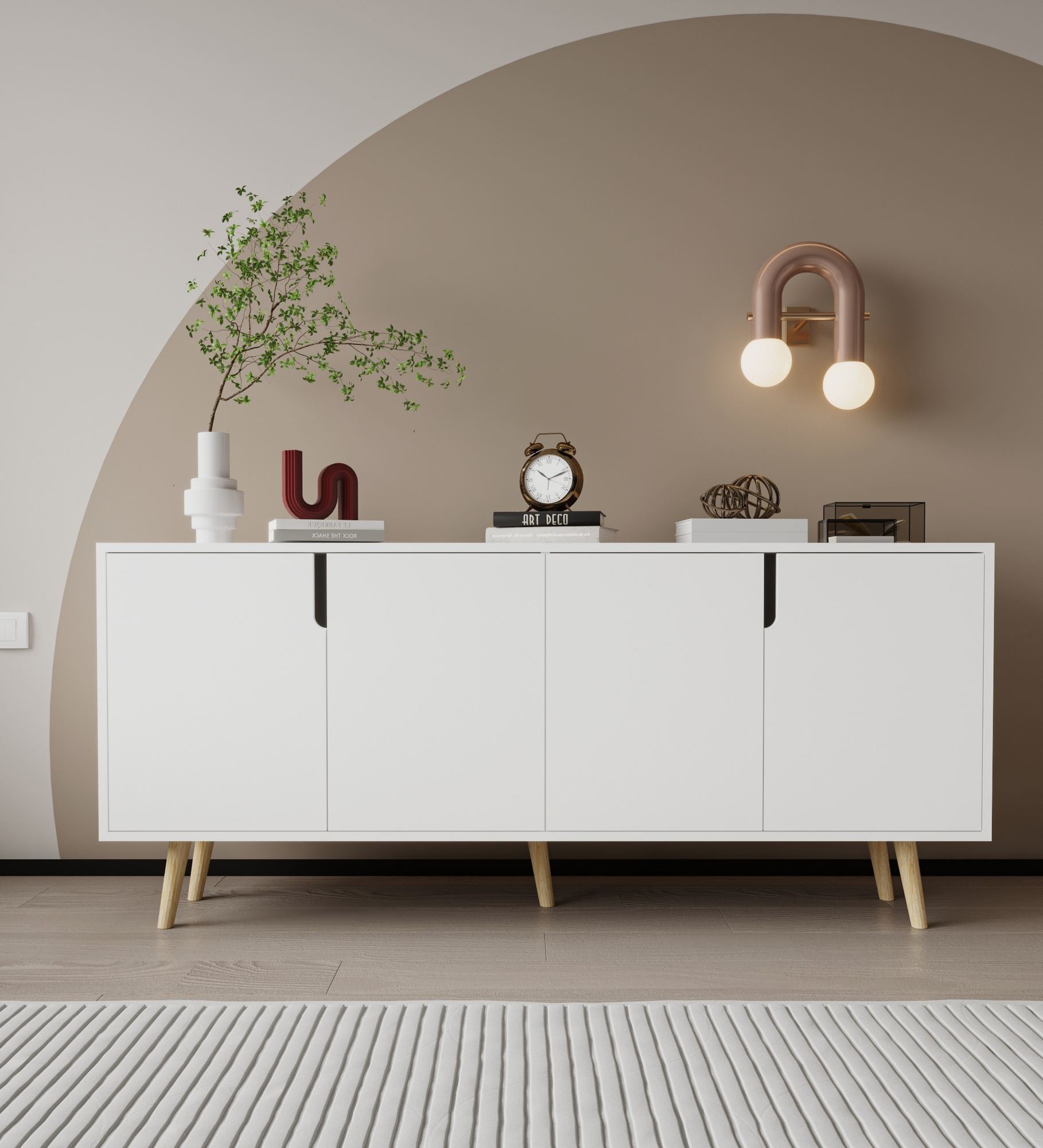 Aparador – 180 cm – Branco – Aglomerado