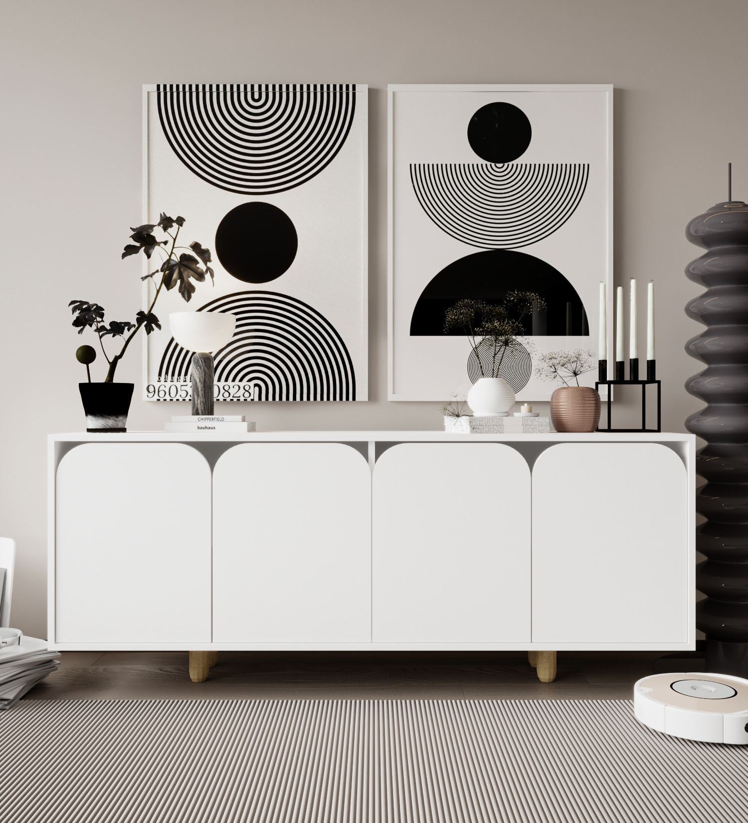 Aparador – 180 cm – Branco – Aglomerado