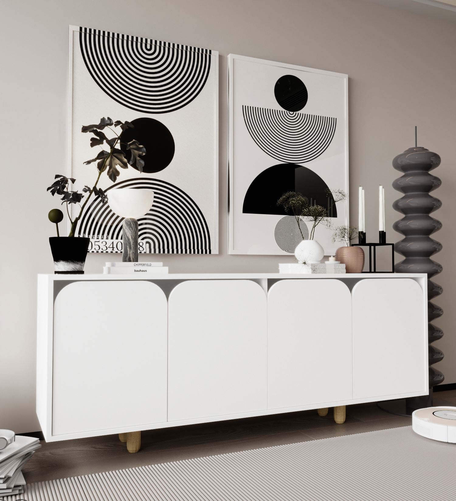 Aparador – 180 cm – Branco – Aglomerado