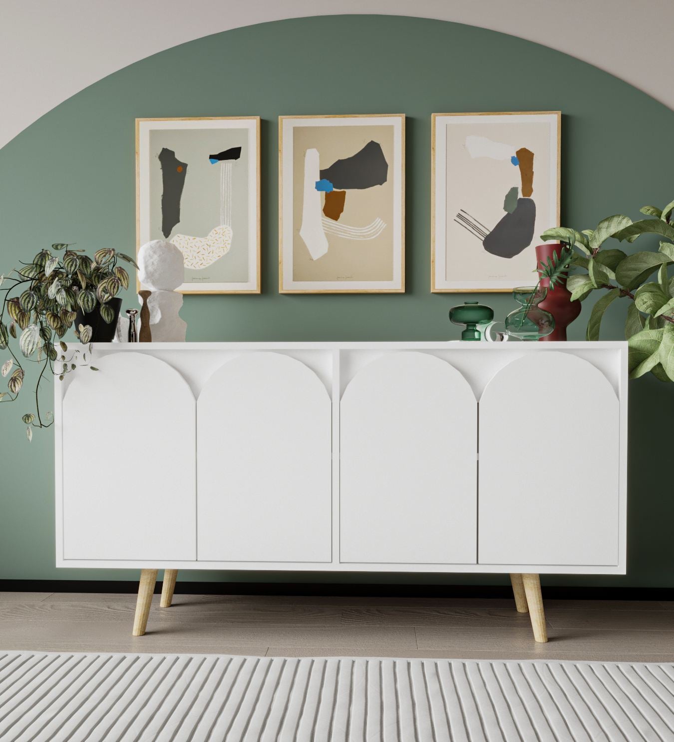 Aparador – 150 cm – Branco – Aglomerado