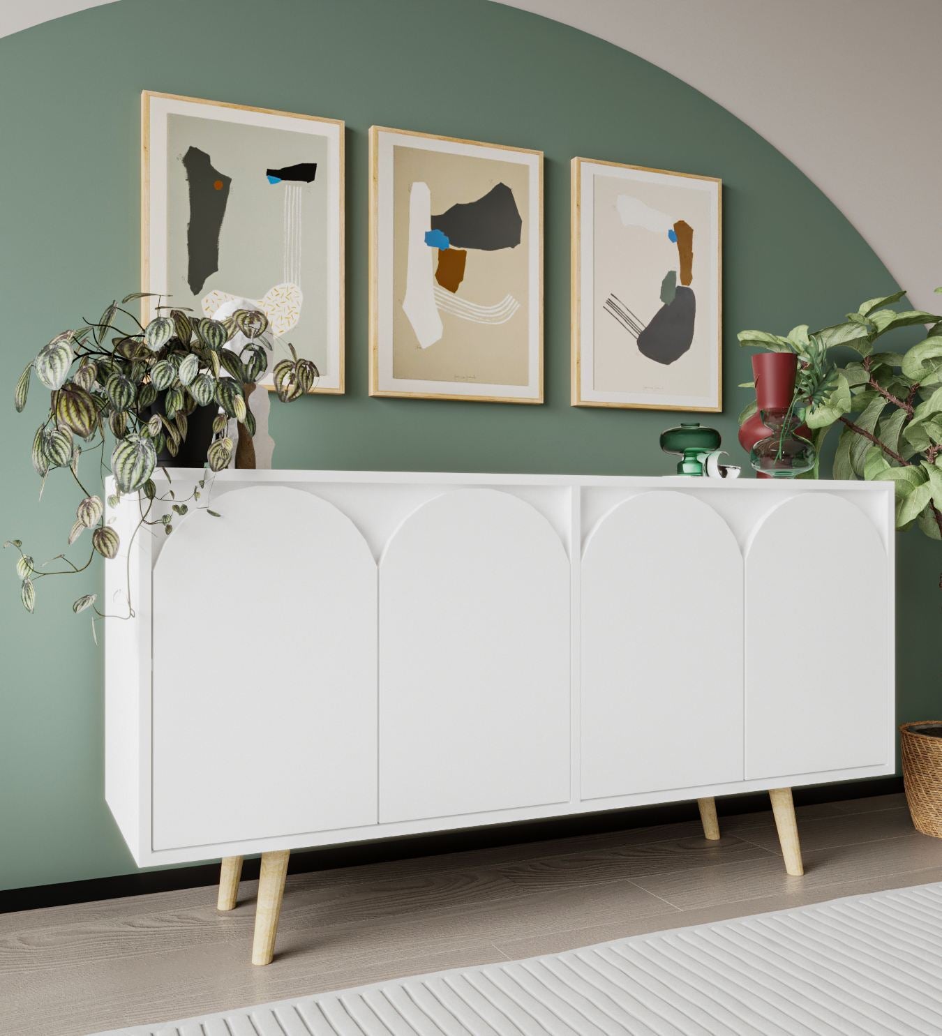 Aparador – 150 cm – Branco – Aglomerado