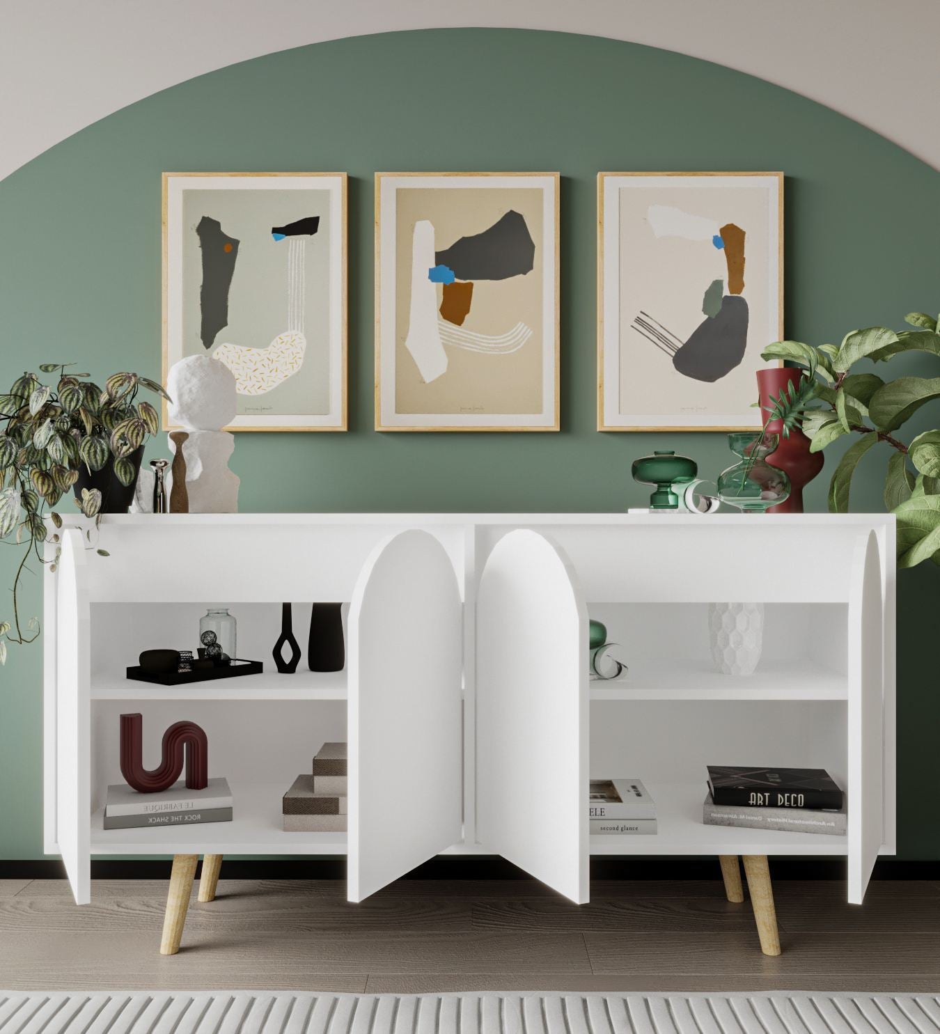Aparador – 150 cm – Branco – Aglomerado