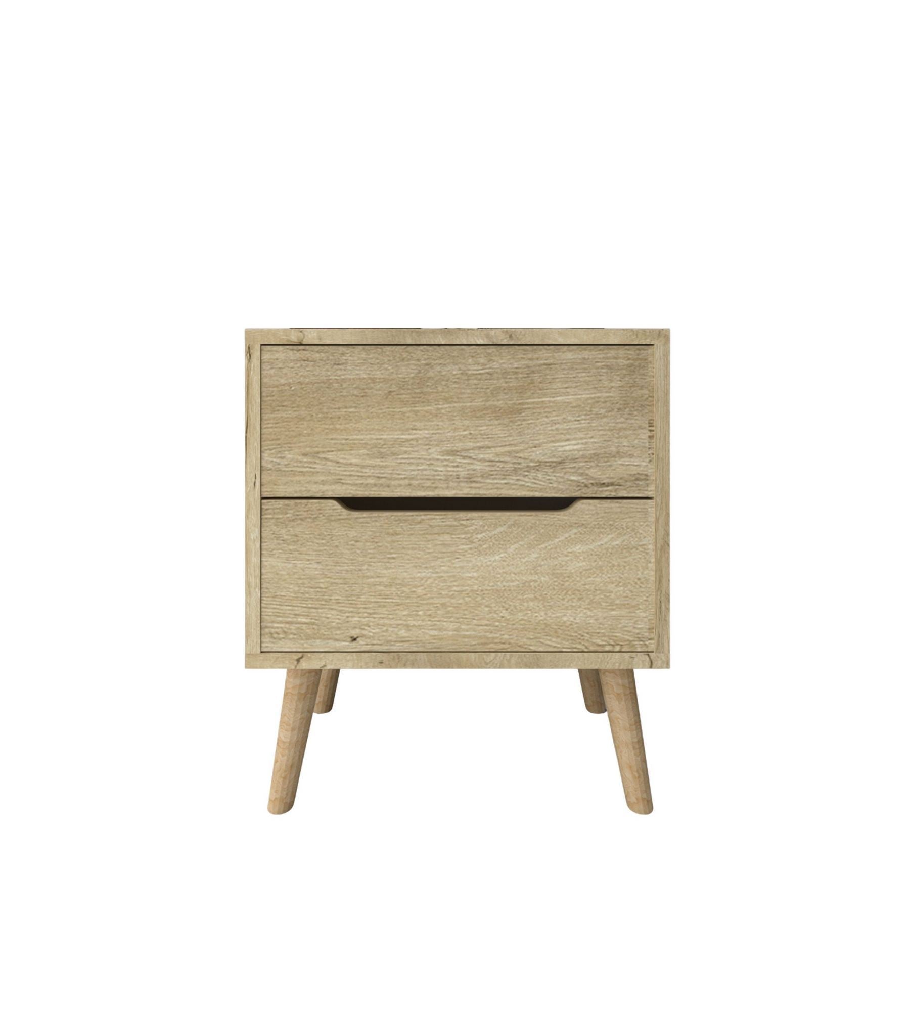 Mesa de cabeceira – 50 cm x 60 cm x 44 cm – Carvalho Safira – Aglomerado