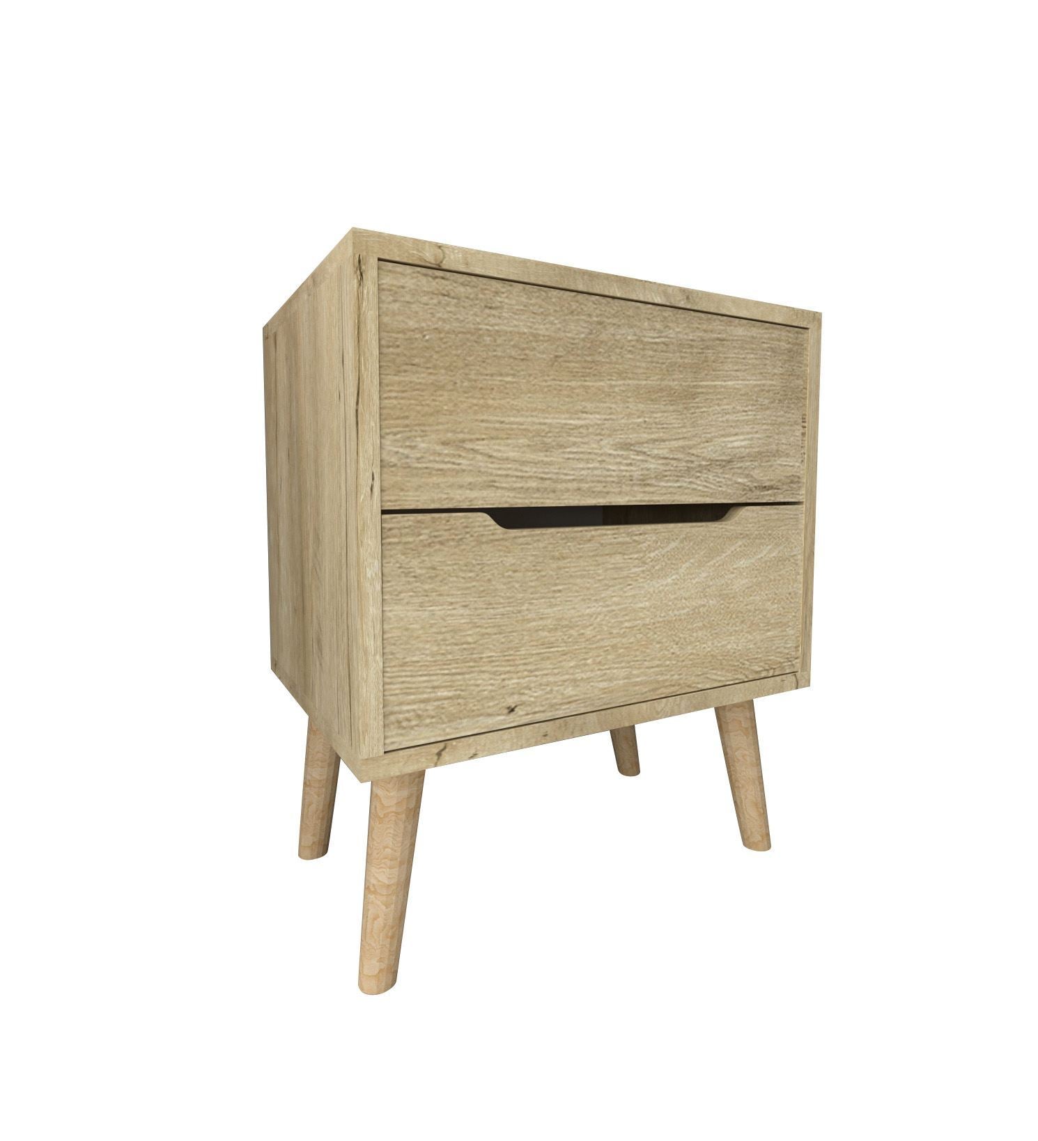 Mesa de cabeceira – 50 cm x 60 cm x 44 cm – Carvalho Safira – Aglomerado