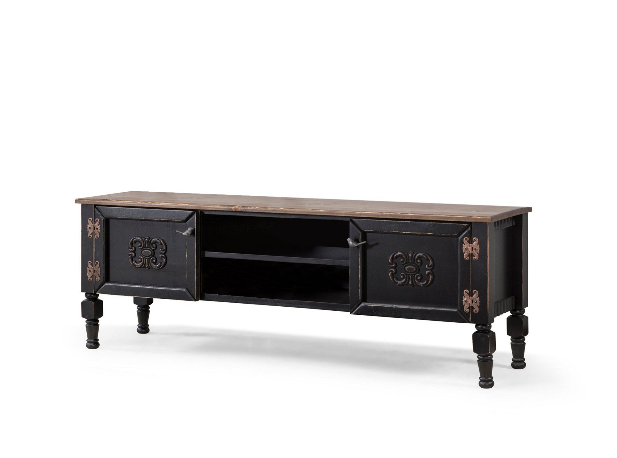 Móvel de TV – 150 cm x 40 cm x 50 cm – Preto – MDF