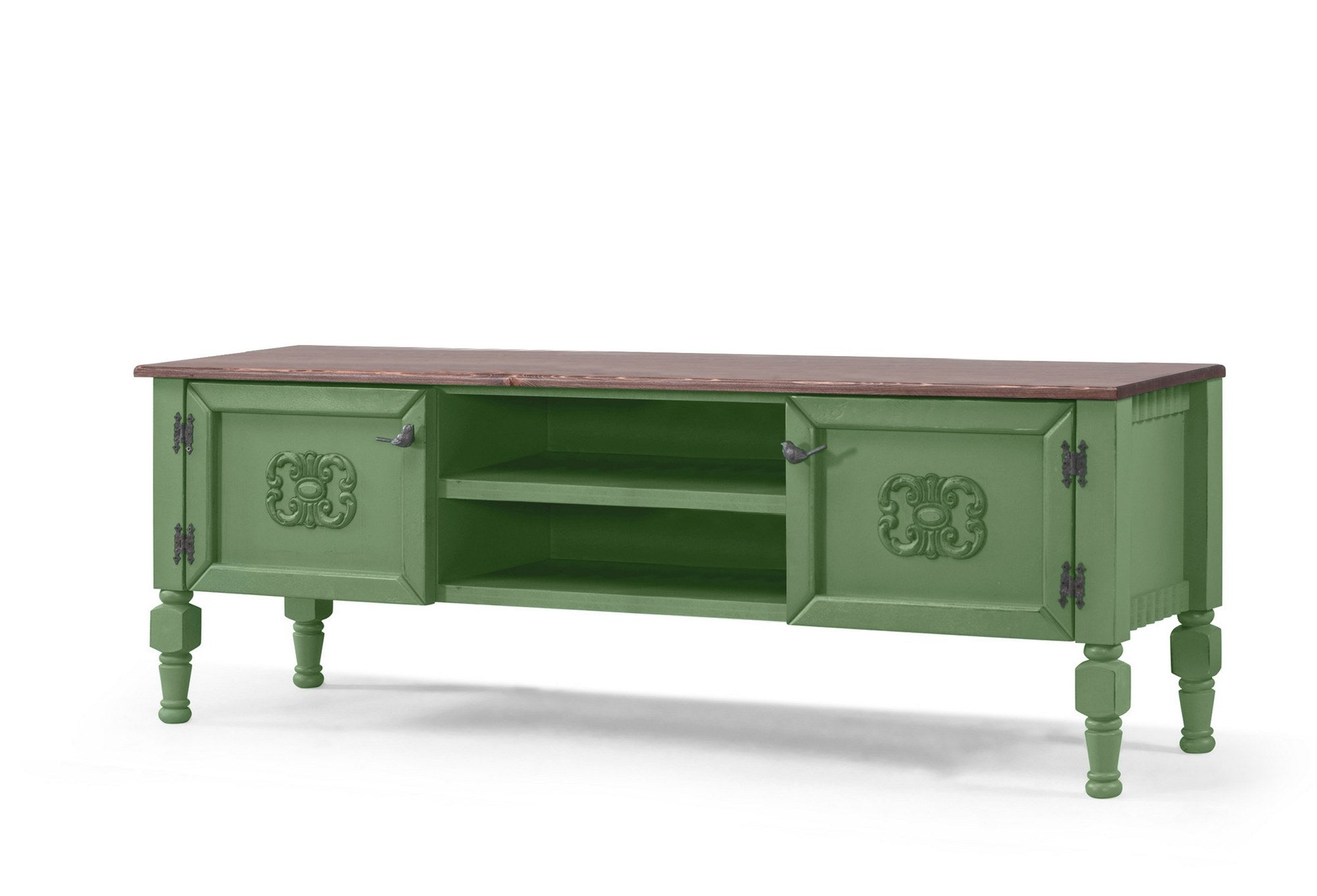 Móvel de TV – 150 cm x 40 cm x 50 cm – Verde claro – MDF