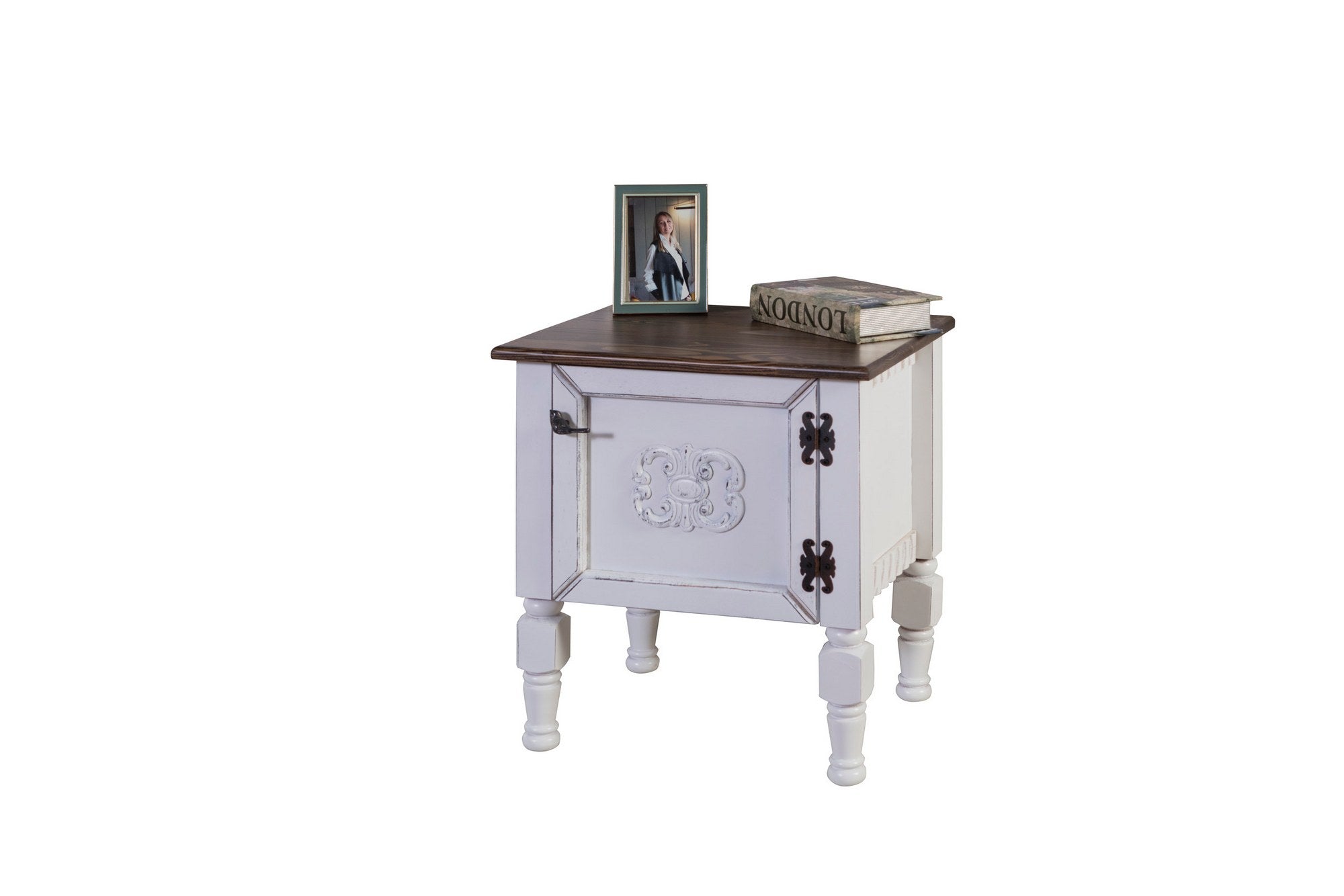 Mesa de Cabeceira – 50x40x52 cm – Branco – MDF