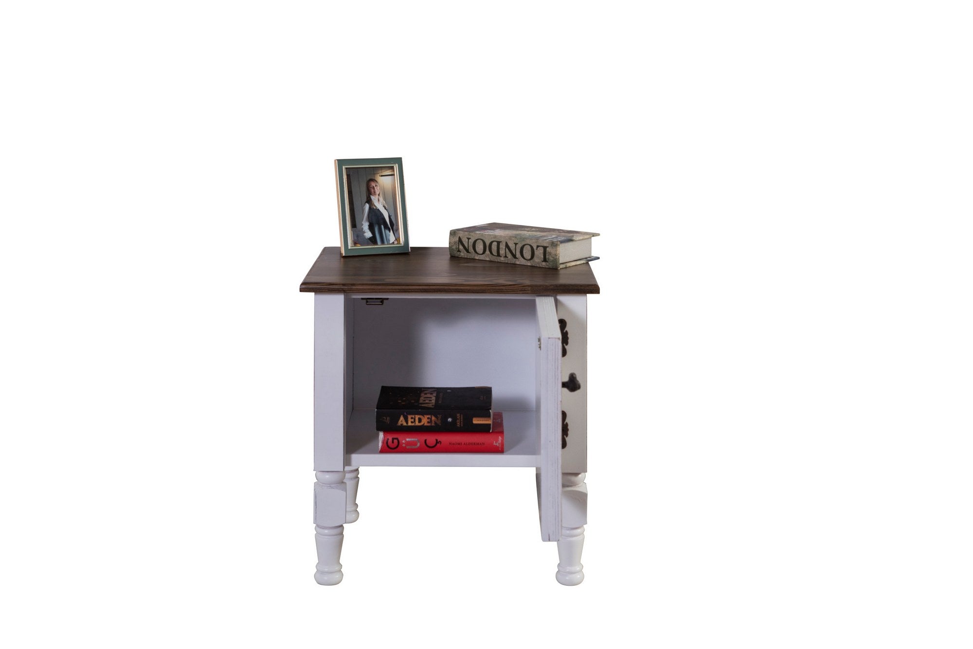 Mesa de Cabeceira – 50x40x52 cm – Branco – MDF