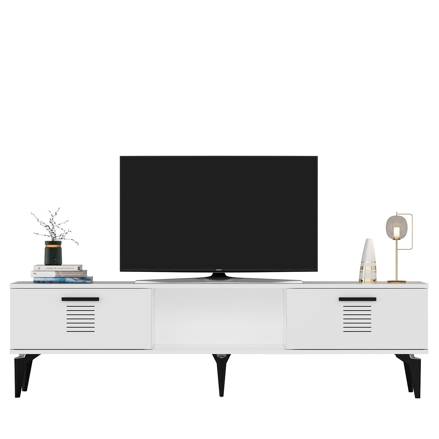 Móvel de TV – 150cm x 44.6cm x 29.6cm – Branco – MDF