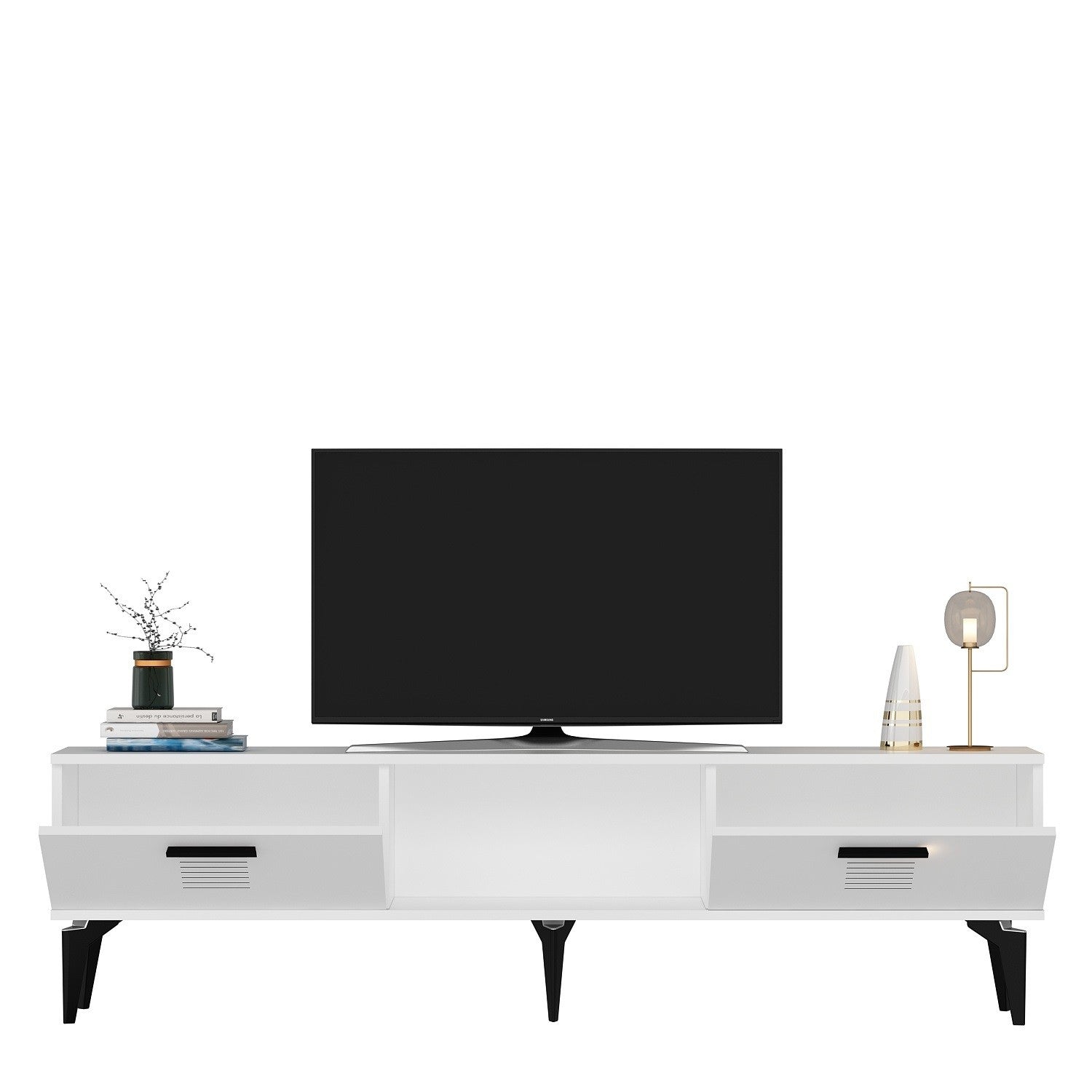 Móvel de TV – 150cm x 44.6cm x 29.6cm – Branco – MDF