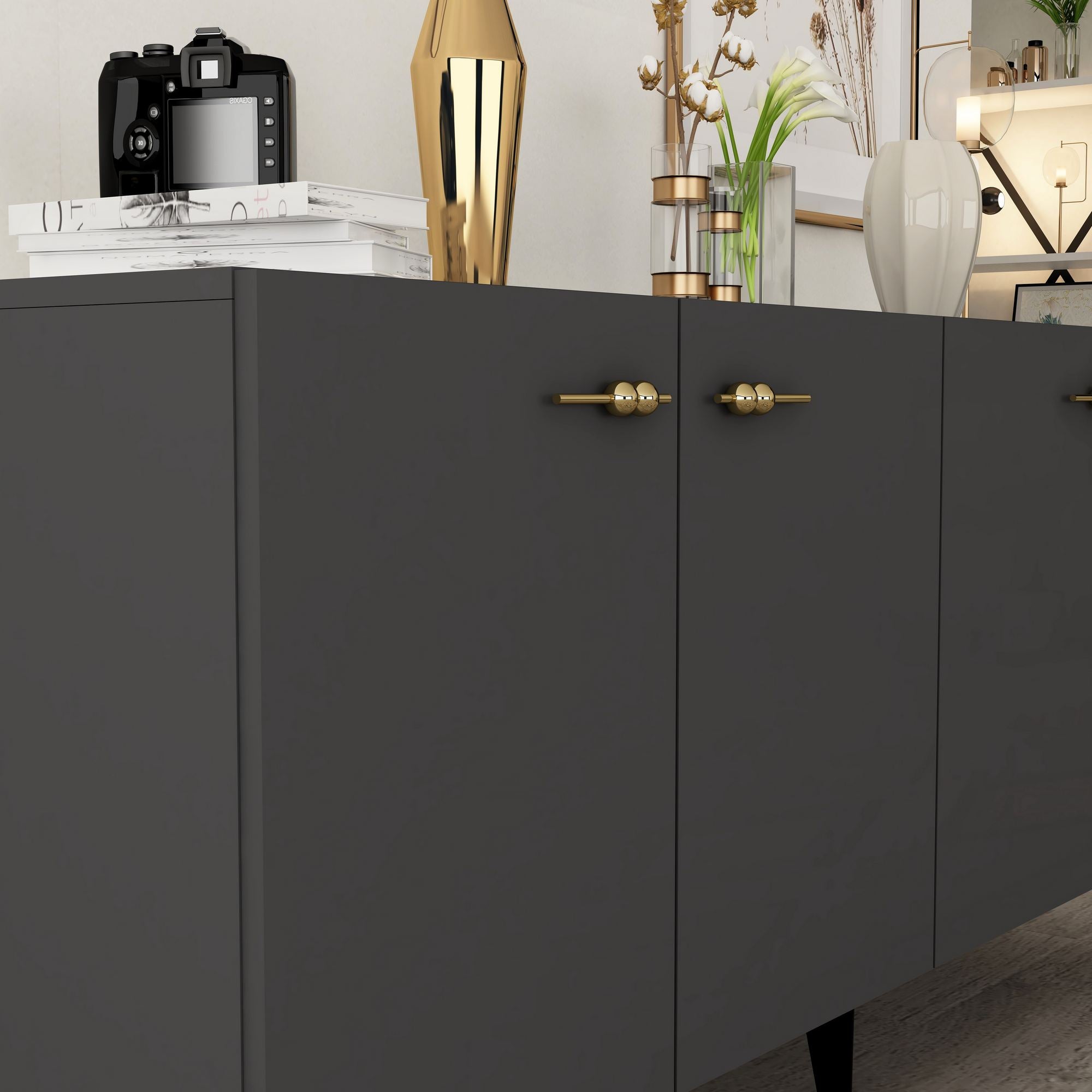Aparador – 150cm – Antracite – Painel de partículas