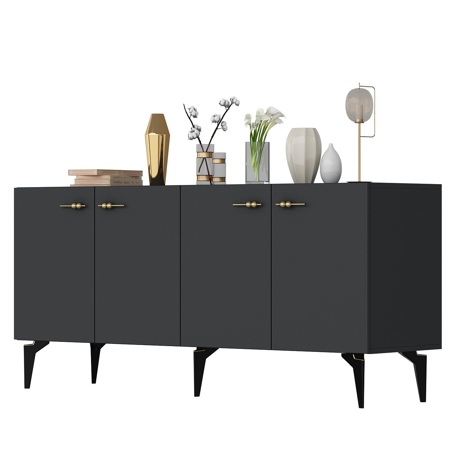 Aparador – 150cm – Antracite – Painel de partículas