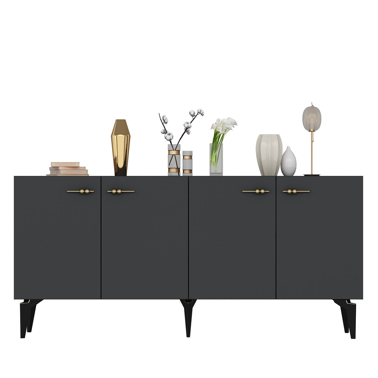 Aparador – 150cm – Antracite – Painel de partículas