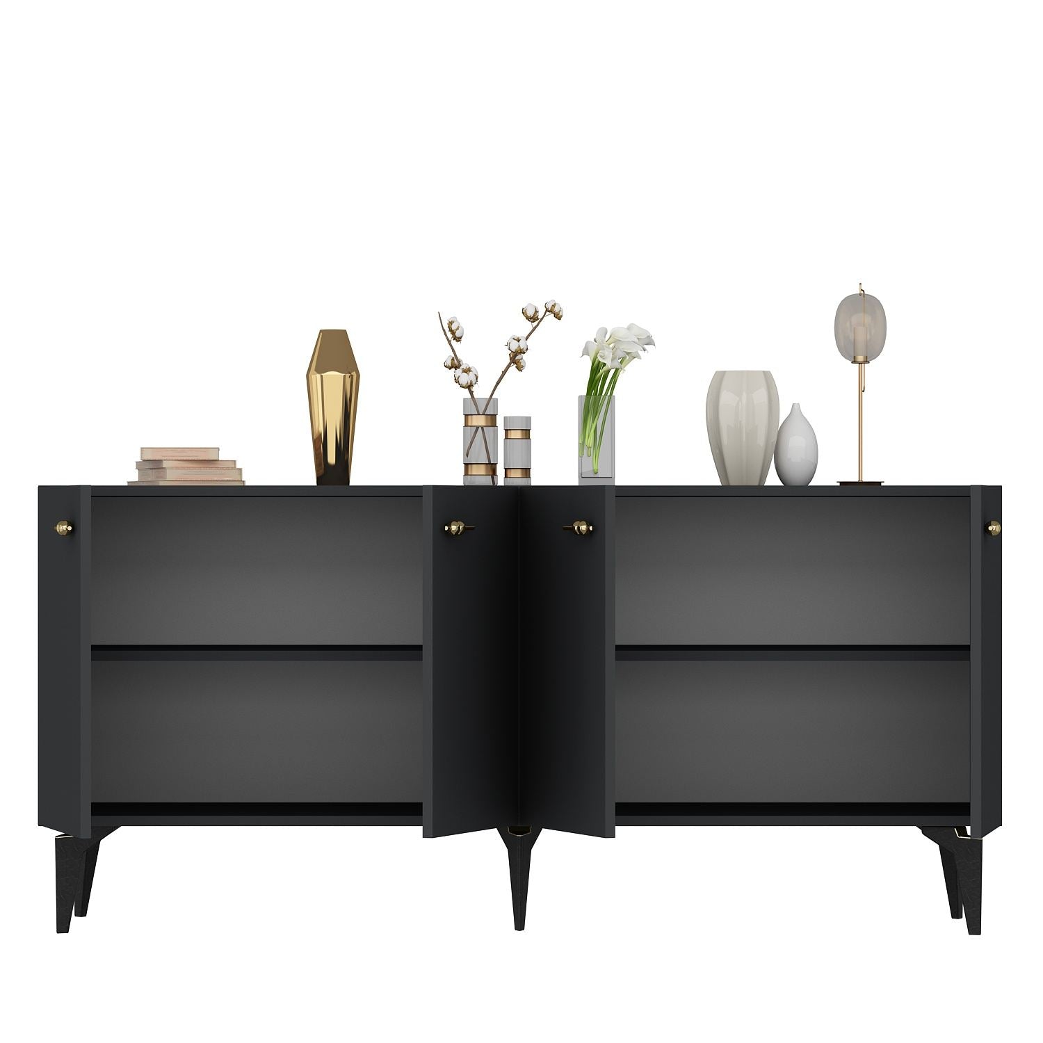 Aparador – 150cm – Antracite – Painel de partículas